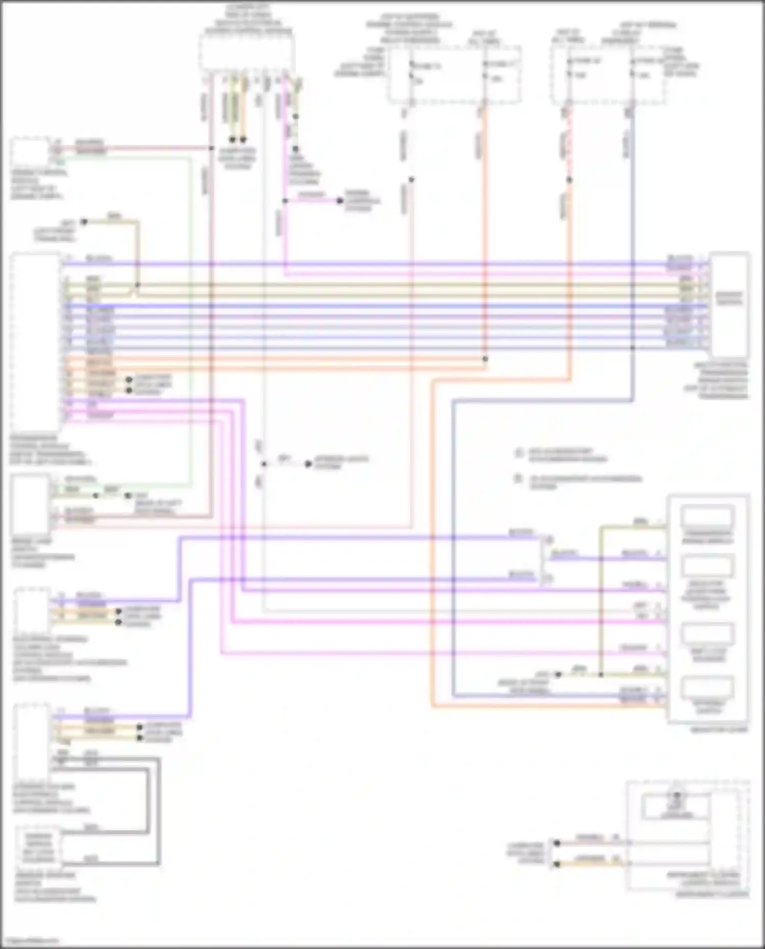 Wiring diagram multi-function transmission range switch for Volkswagen Passat (North America) I facelift (2015-2019) (1 of 6)