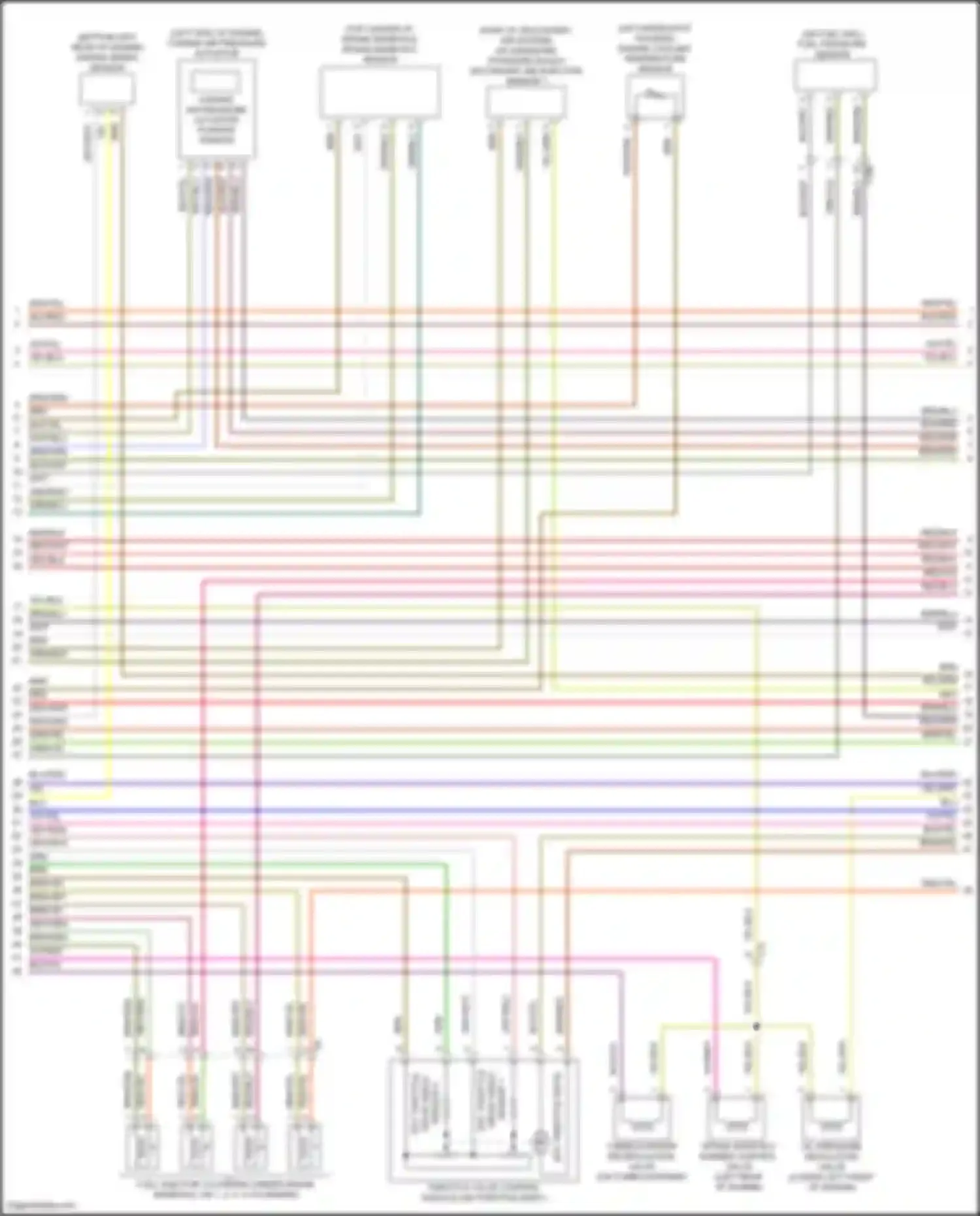Wiring diagram secondary air injection sensor 1 for Volkswagen Passat (North America) I facelift (2015-2019) (1 of 1)