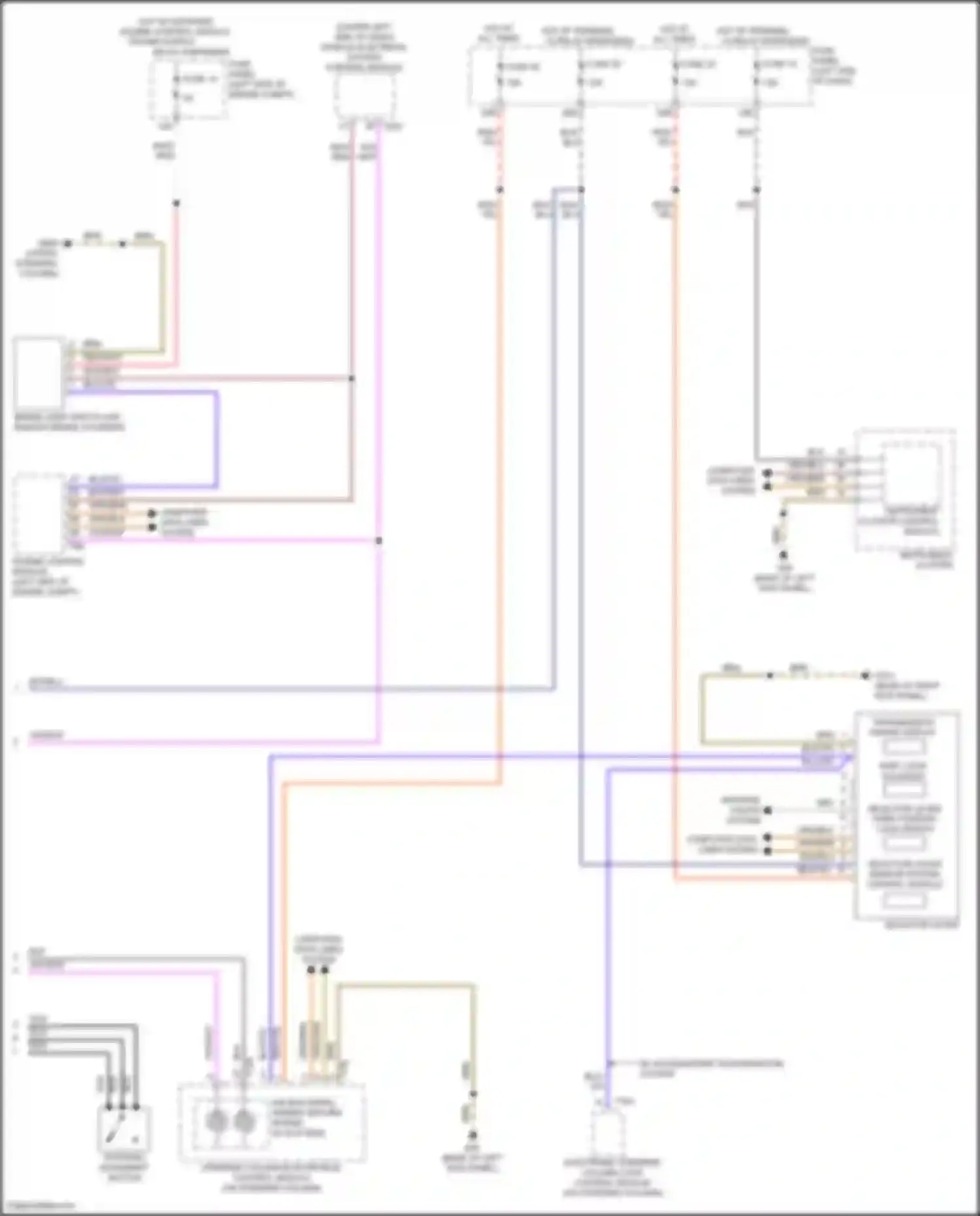 Wiring diagram steering column electronics control module for Volkswagen Passat (North America) I facelift (2015-2019) (17 of 20)