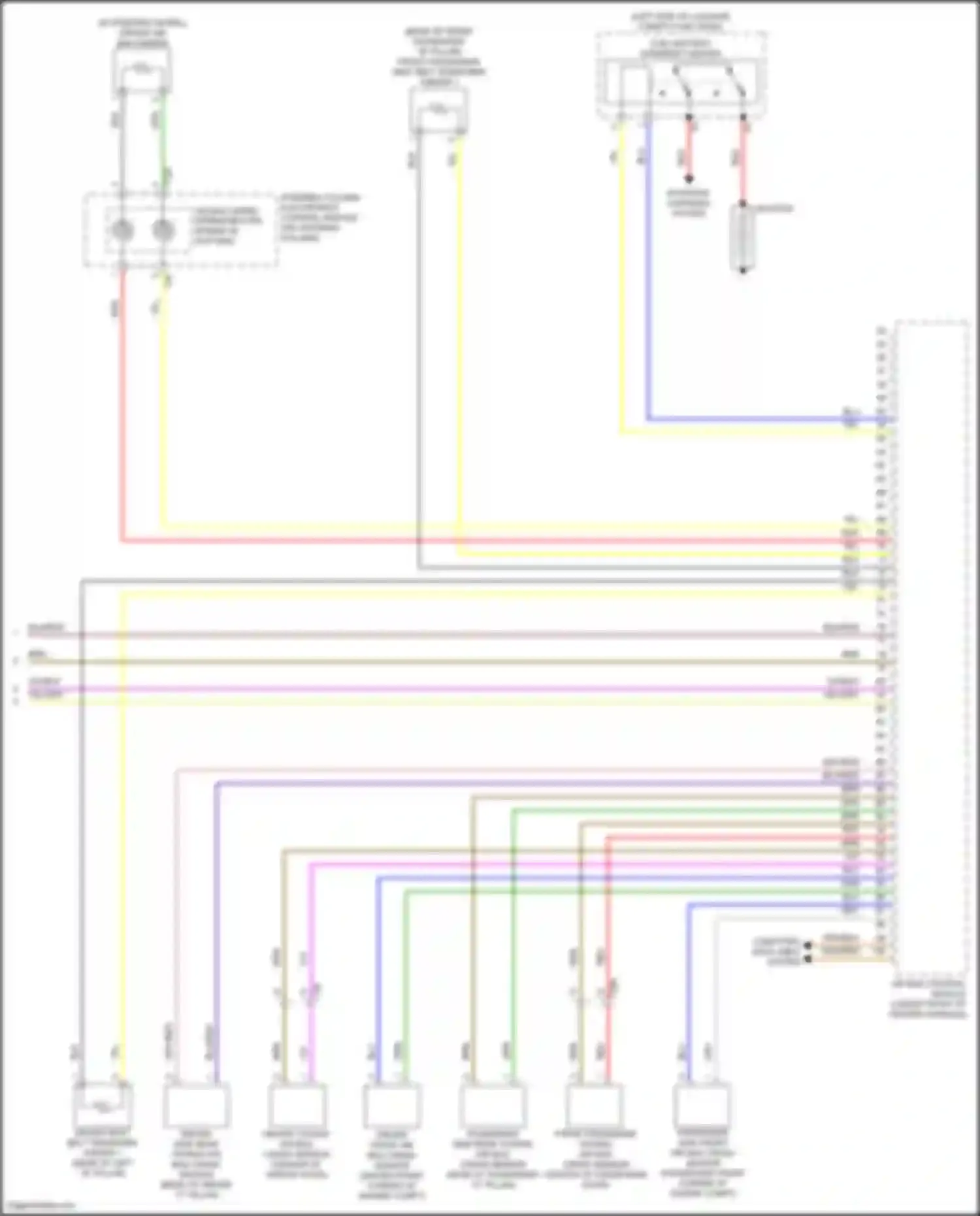 Wiring diagram steering column electronics control module for Volkswagen Passat (North America) I facelift (2015-2019) (9 of 20)