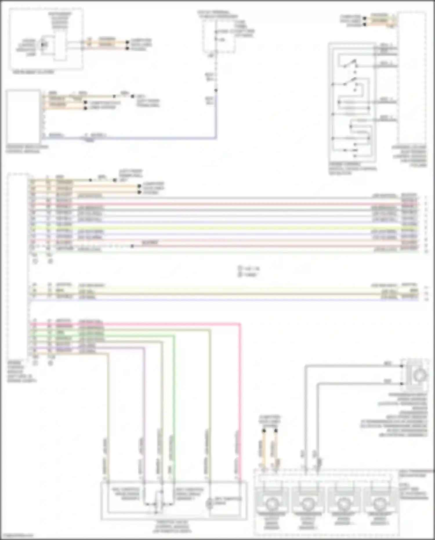 Wiring diagram steering column electronics control module for Volkswagen Passat (North America) I facelift (2015-2019) (2 of 20)