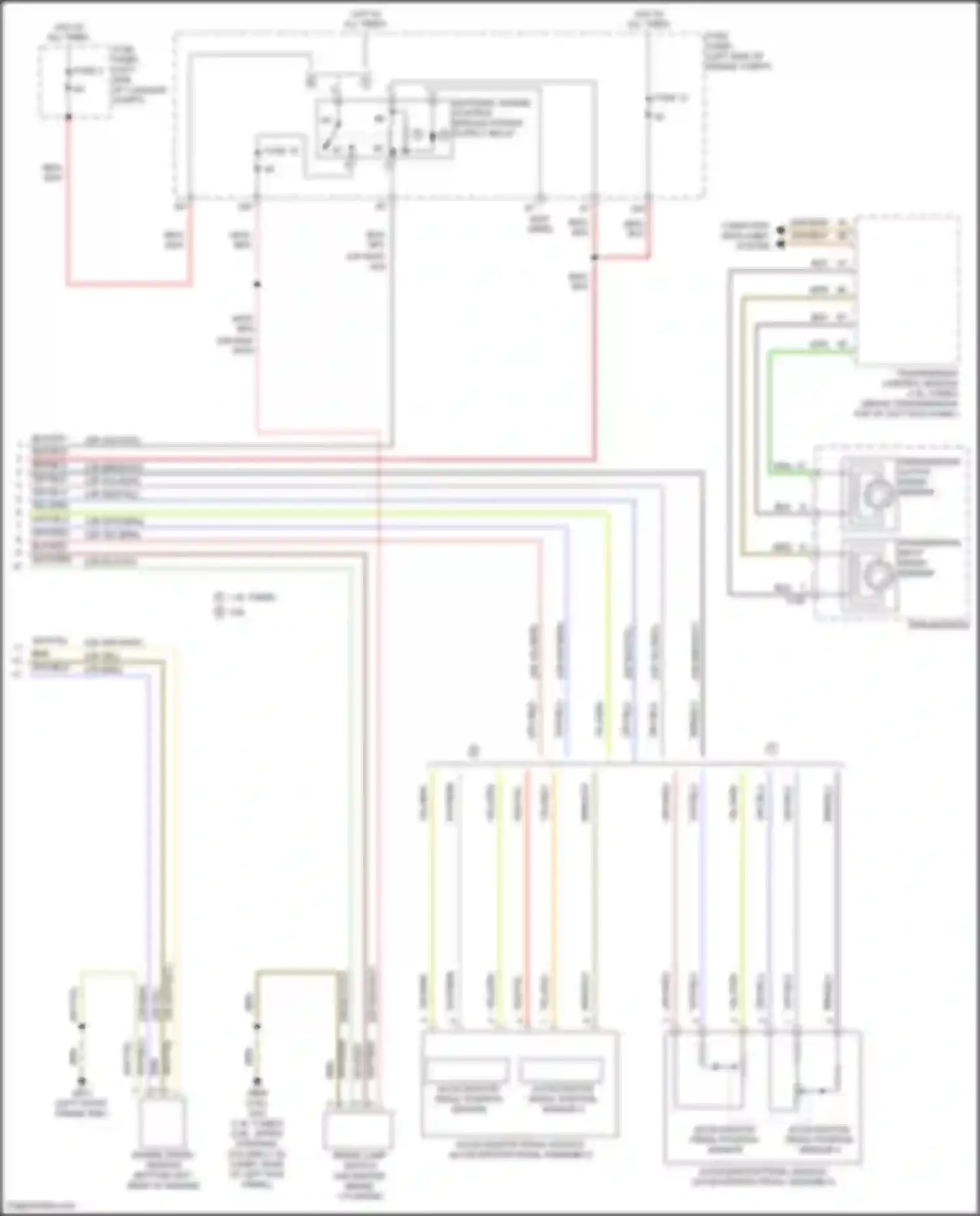 Wiring diagram transmission input speed sensor for Volkswagen Passat (North America) I facelift (2015-2019) (2 of 2)