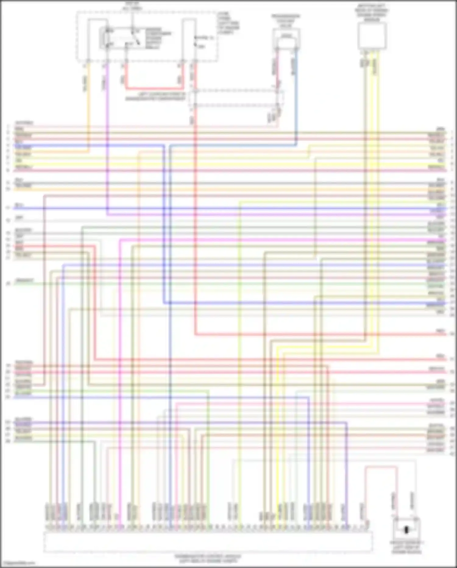 Passat (North America) Volkswagen II (2019-2022): Wiring diagram engine performance 2.0l turbo (3 of 7)