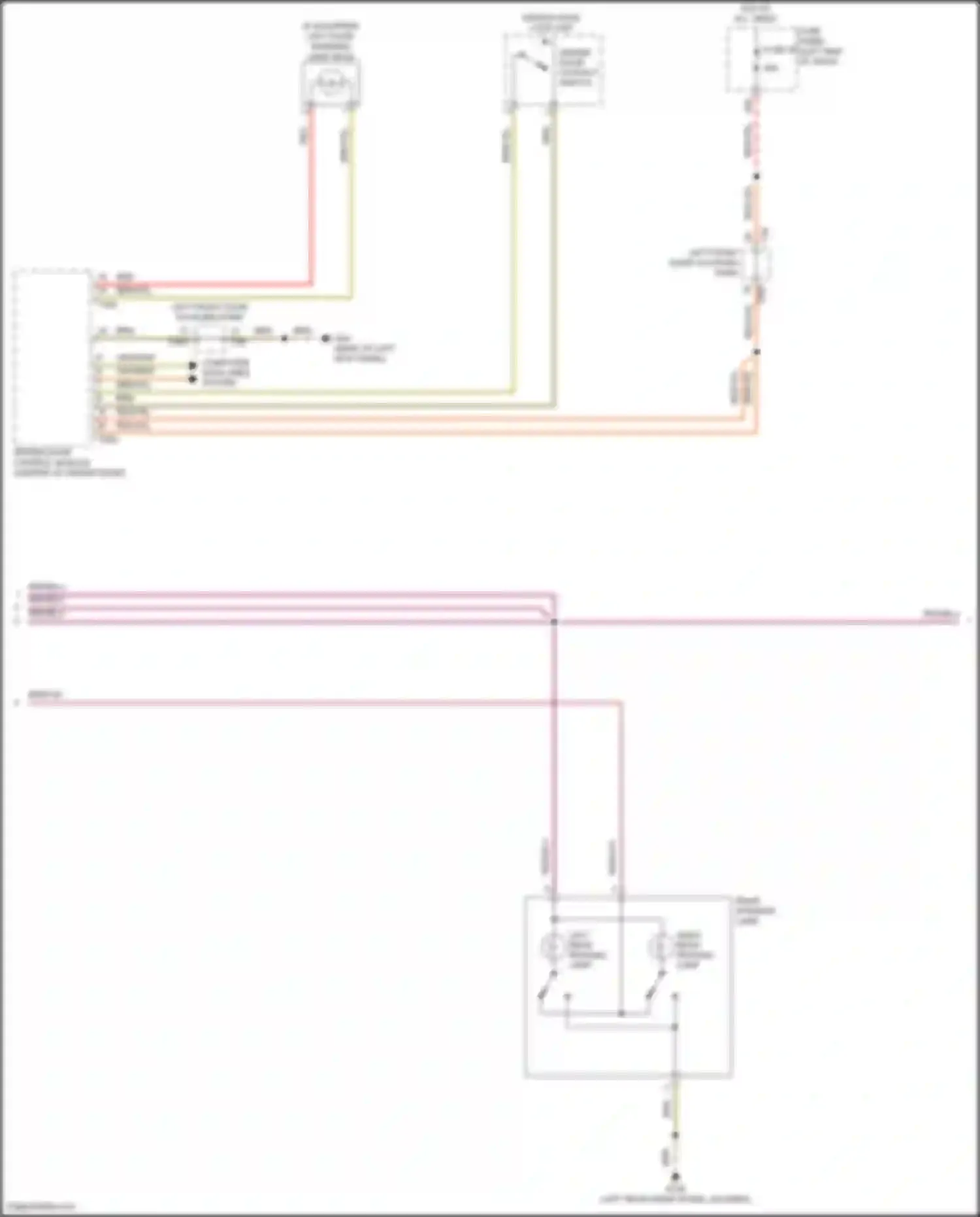 Passat (North America) Volkswagen II (2019-2022): Courtesy lamps circuit (2 of 3)
