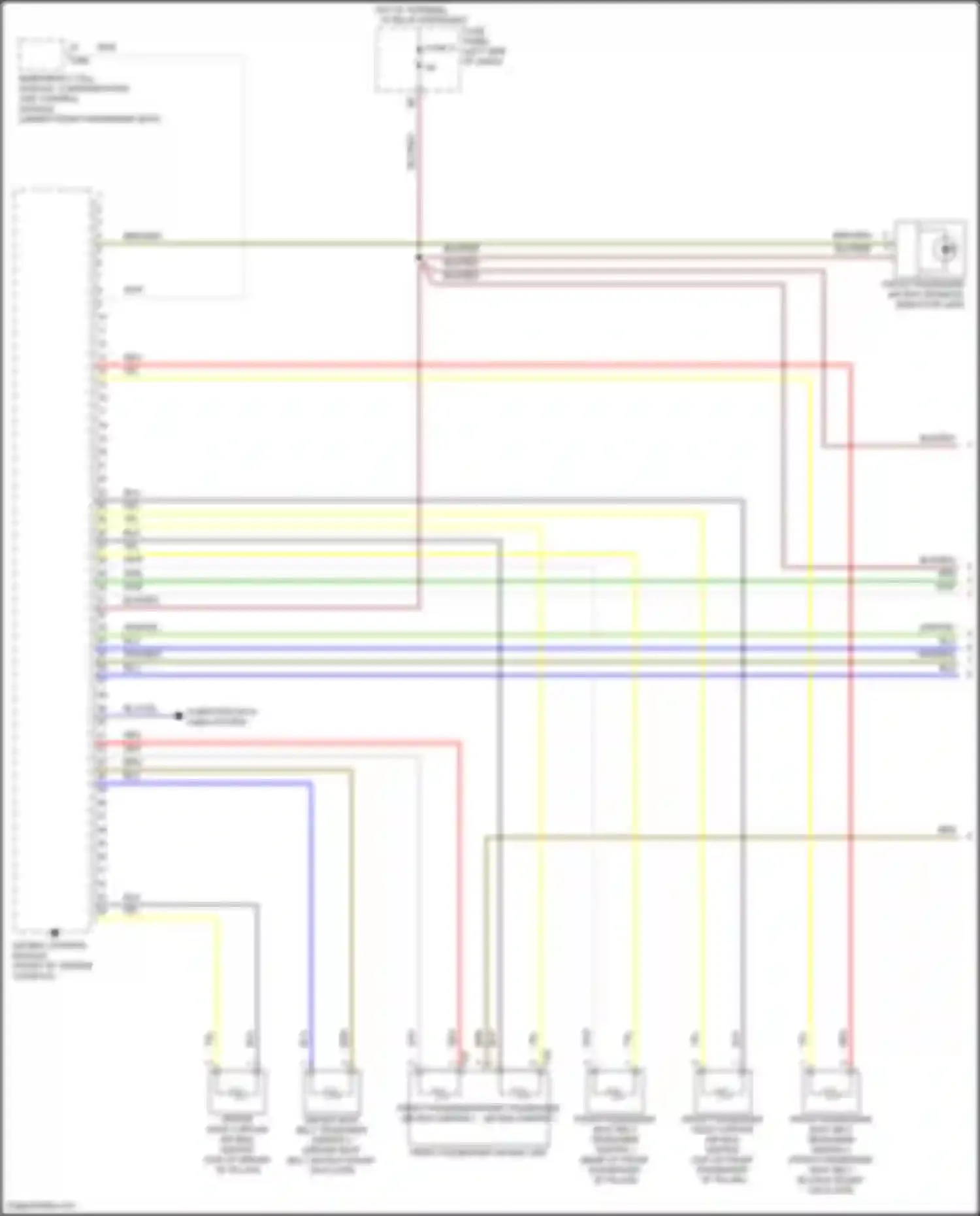 Passat (North America) Volkswagen II (2019-2022): Supplemental restraints circuit (1 of 3)