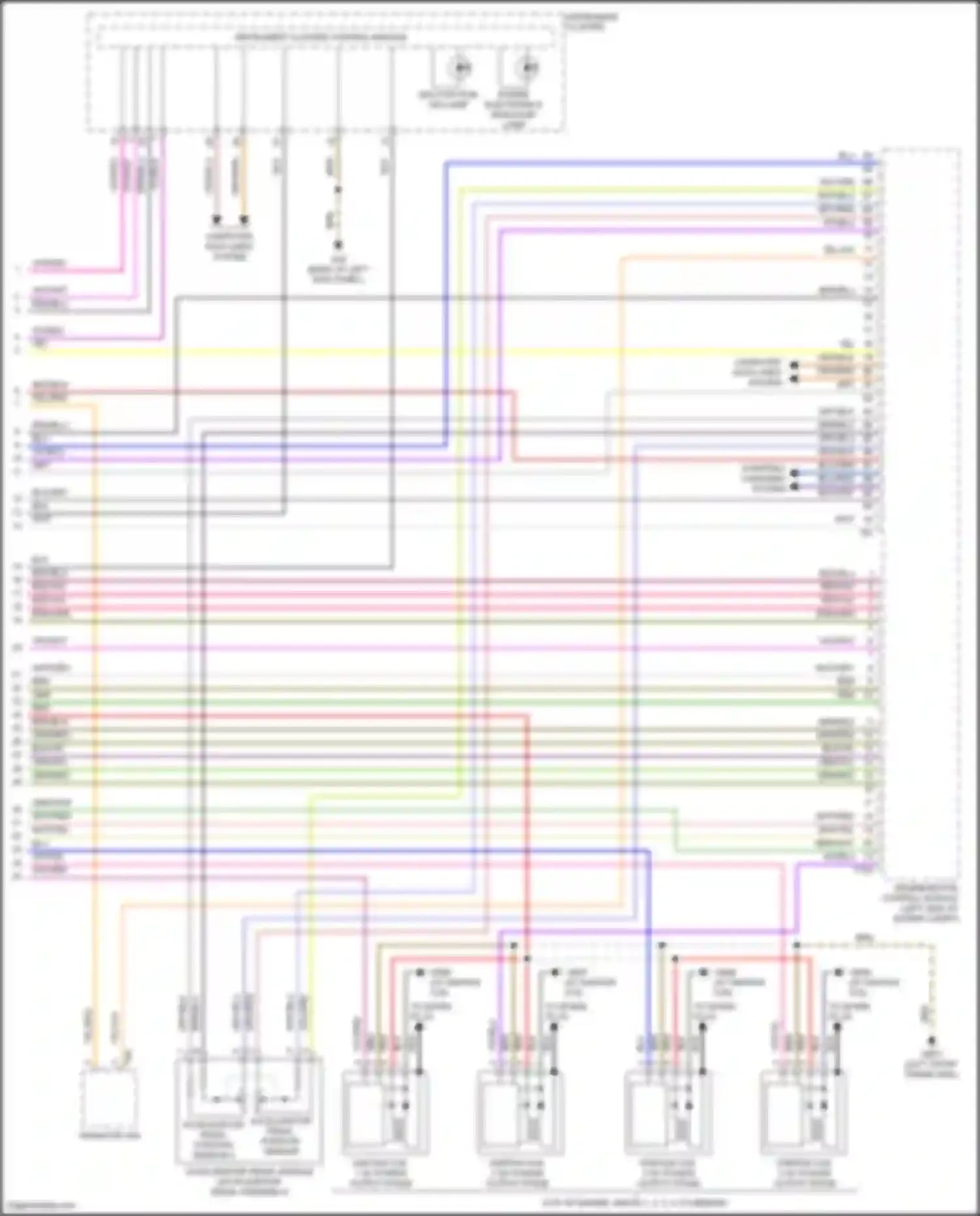 Wiring diagram accelerator pedal position sensor 2 for Volkswagen Passat (North America) II (2019-2022) (2 of 2)