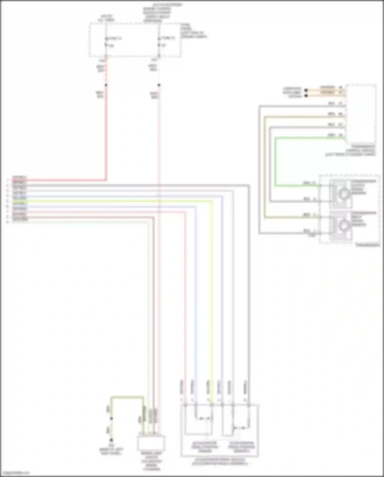 Wiring diagram accelerator pedal position sensor for Volkswagen Passat (North America) II (2019-2022) (1 of 2)