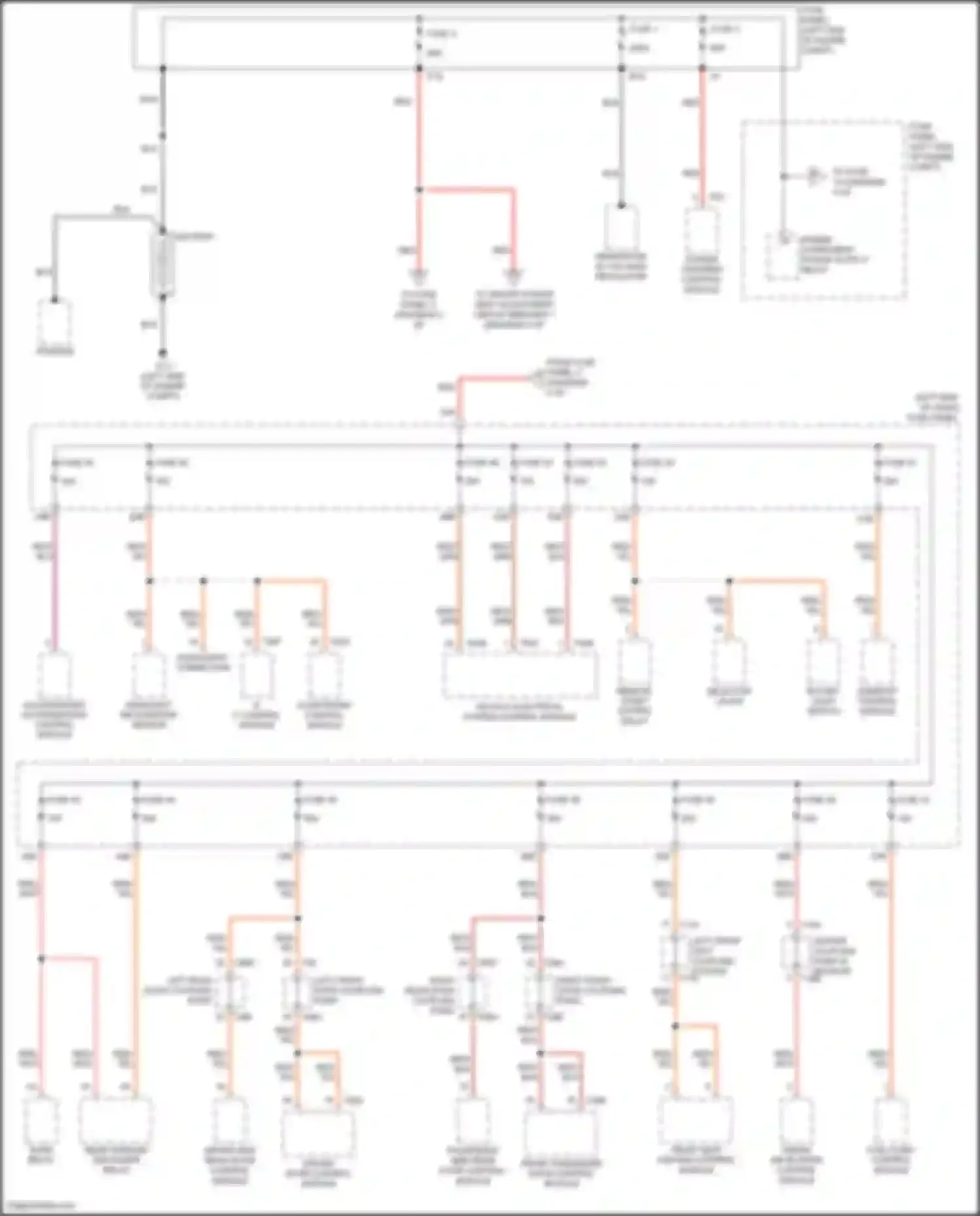 Wiring diagram access/start authorization control module for Volkswagen Passat (North America) II (2019-2022) (5 of 7)