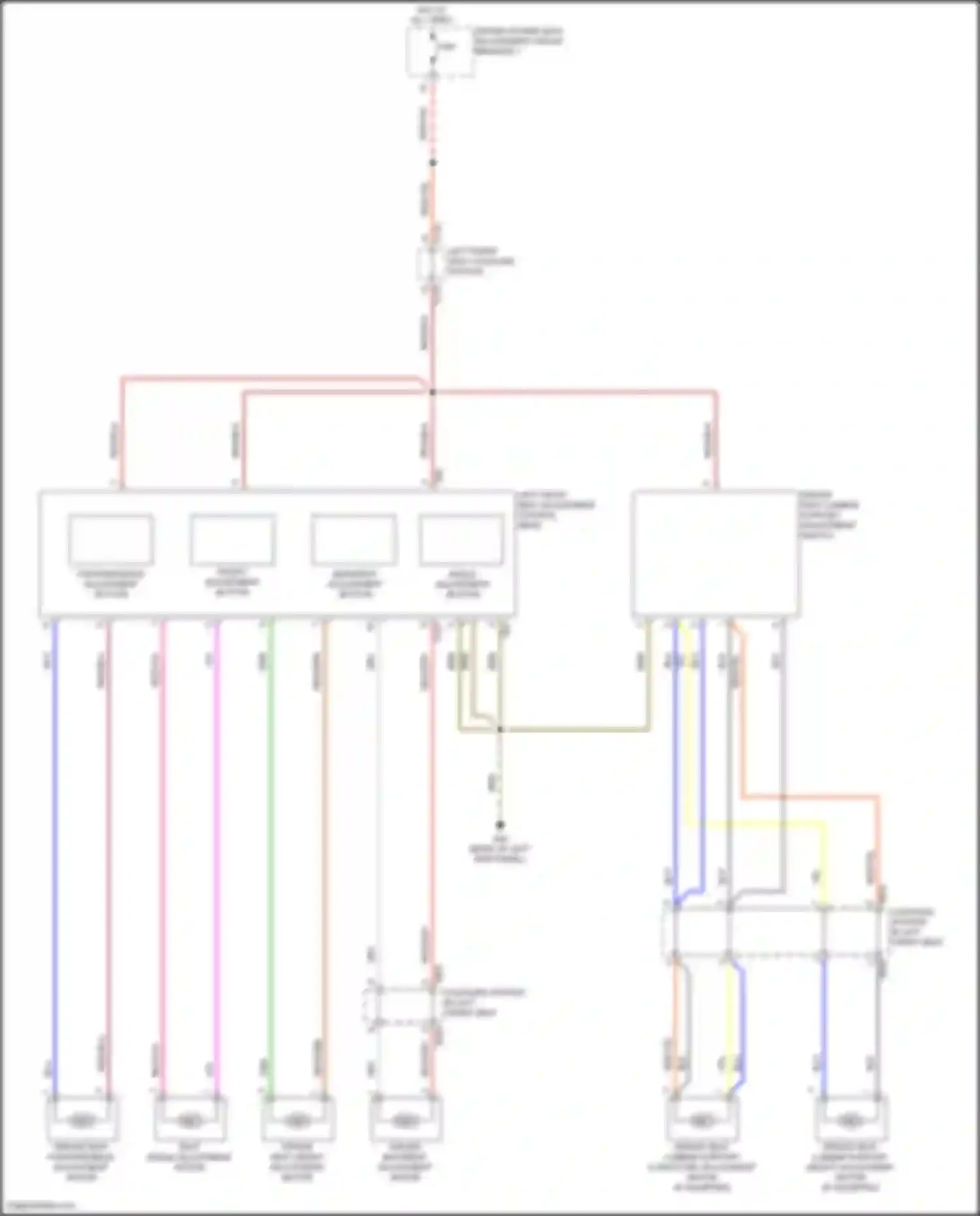 Wiring diagram backrest adjustment button for Volkswagen Passat (North America) II (2019-2022) (1 of 2)