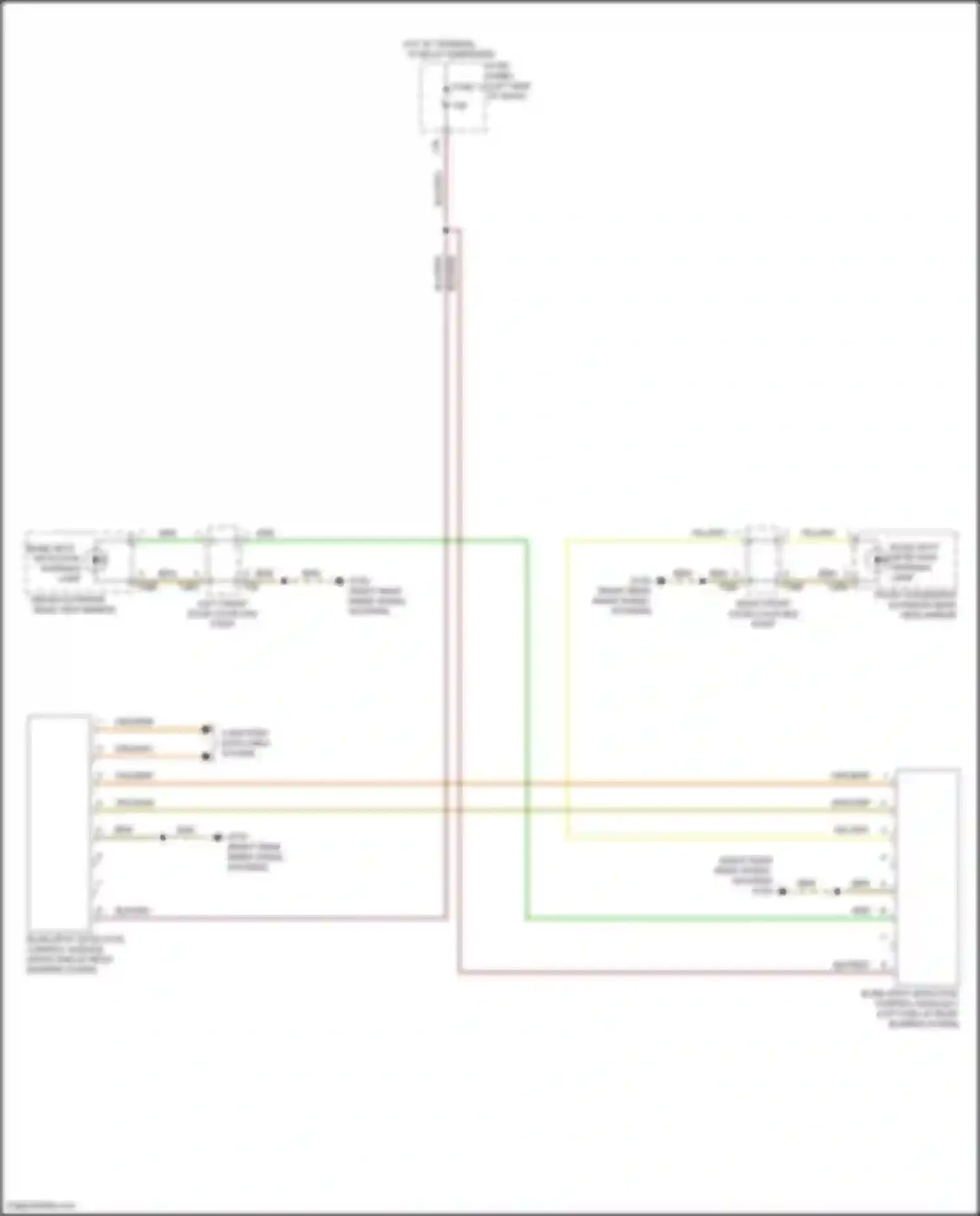 Wiring diagram blind spot detection control module for Volkswagen Passat (North America) II (2019-2022) (1 of 3)