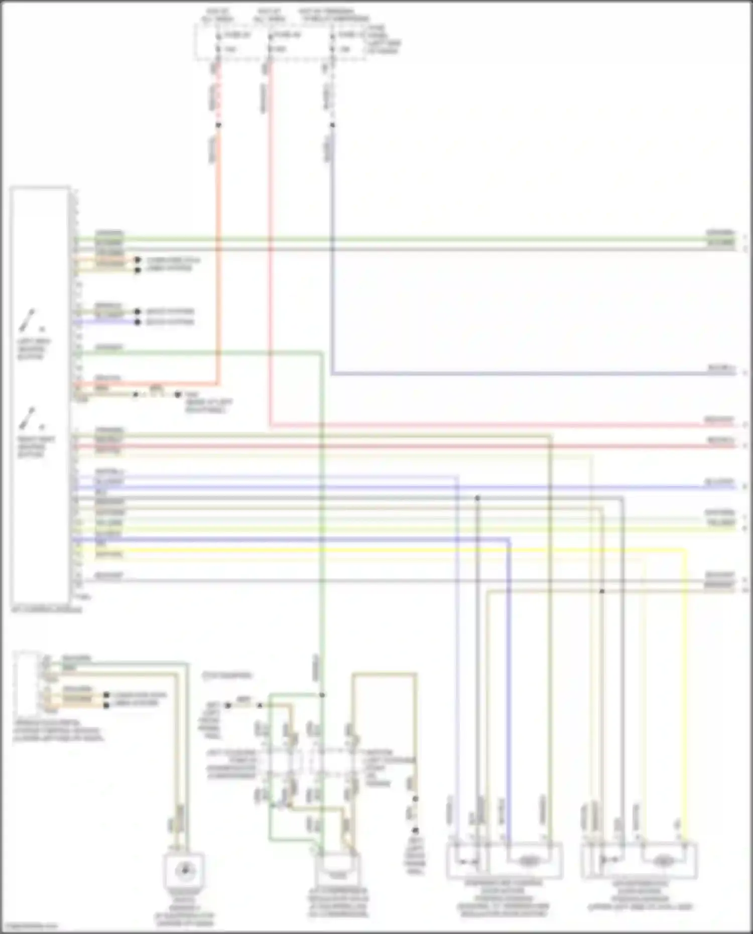 Wiring diagram bottom left coupling point on engine for Volkswagen Passat (North America) II (2019-2022) (2 of 3)