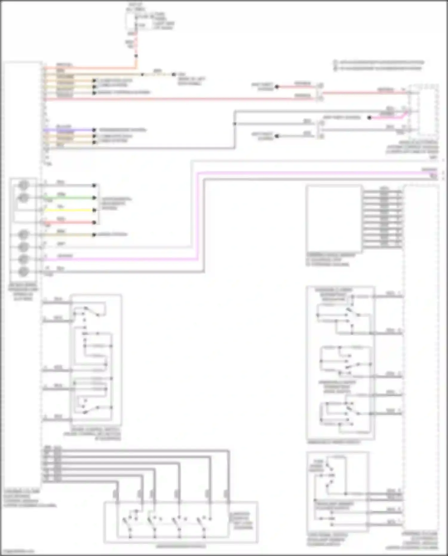 Wiring diagram cruise control switch, cruise control set-button for Volkswagen Passat (North America) II (2019-2022) (2 of 2)