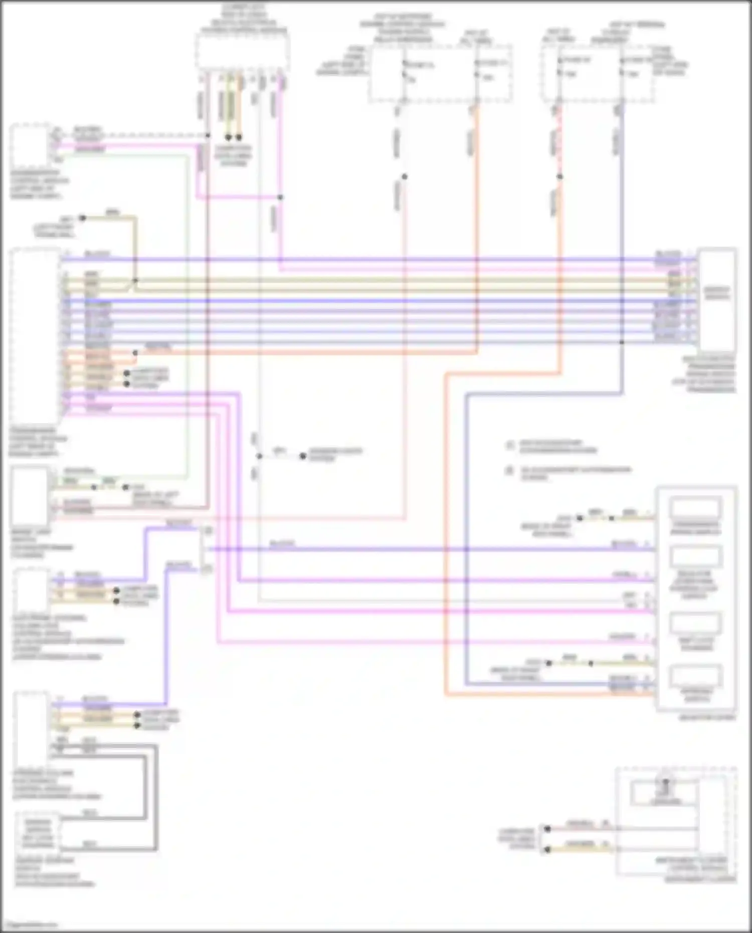 Wiring diagram electronic steering column lock control module for Volkswagen Passat (North America) II (2019-2022) (6 of 9)