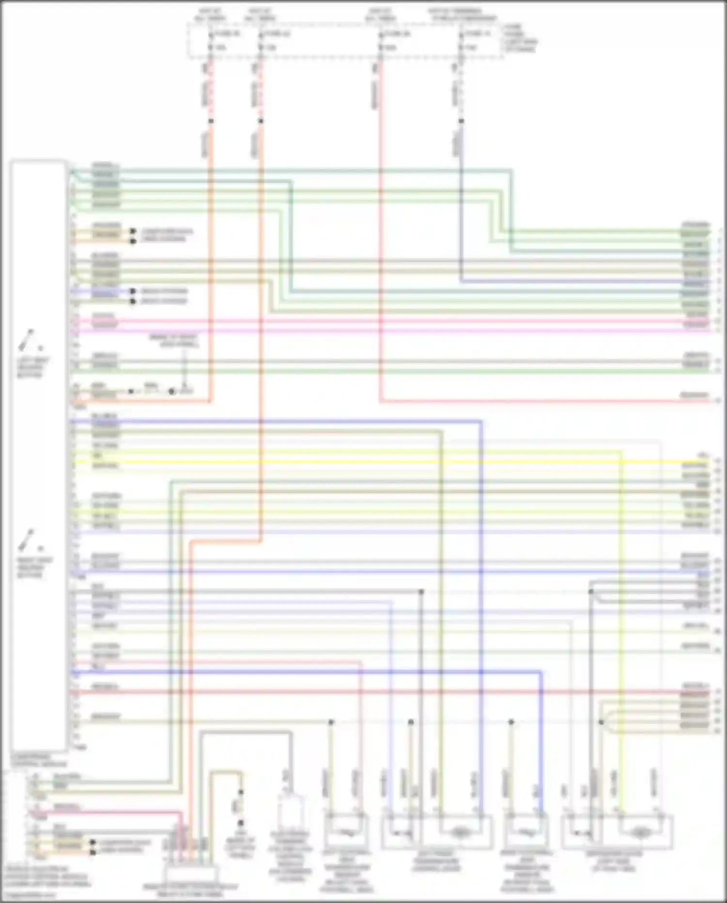 Wiring diagram electronic steering column lock control module for Volkswagen Passat (North America) II (2019-2022) (2 of 9)