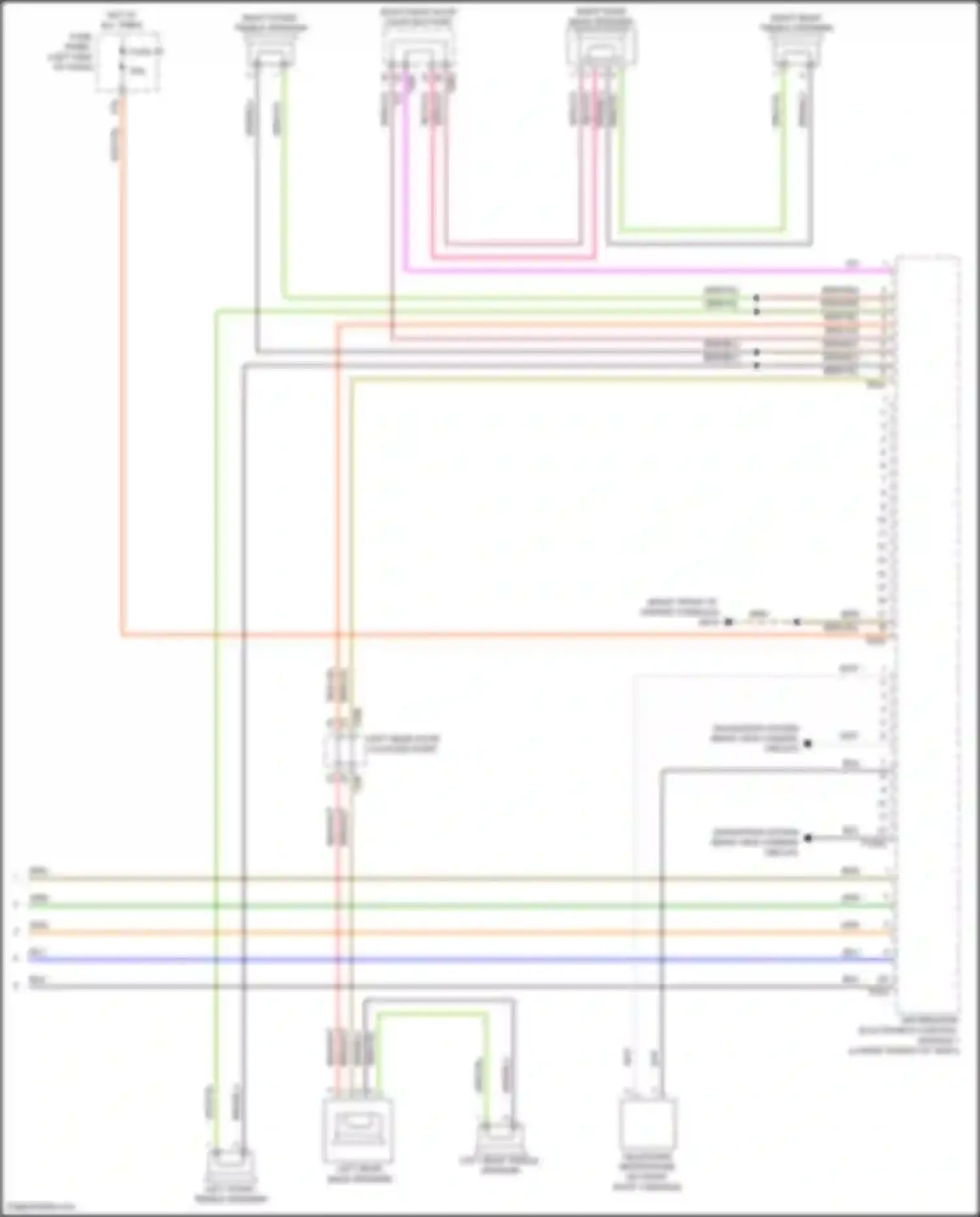 Wiring diagram information electronics control module 1 for Volkswagen Passat (North America) II (2019-2022) (4 of 14)