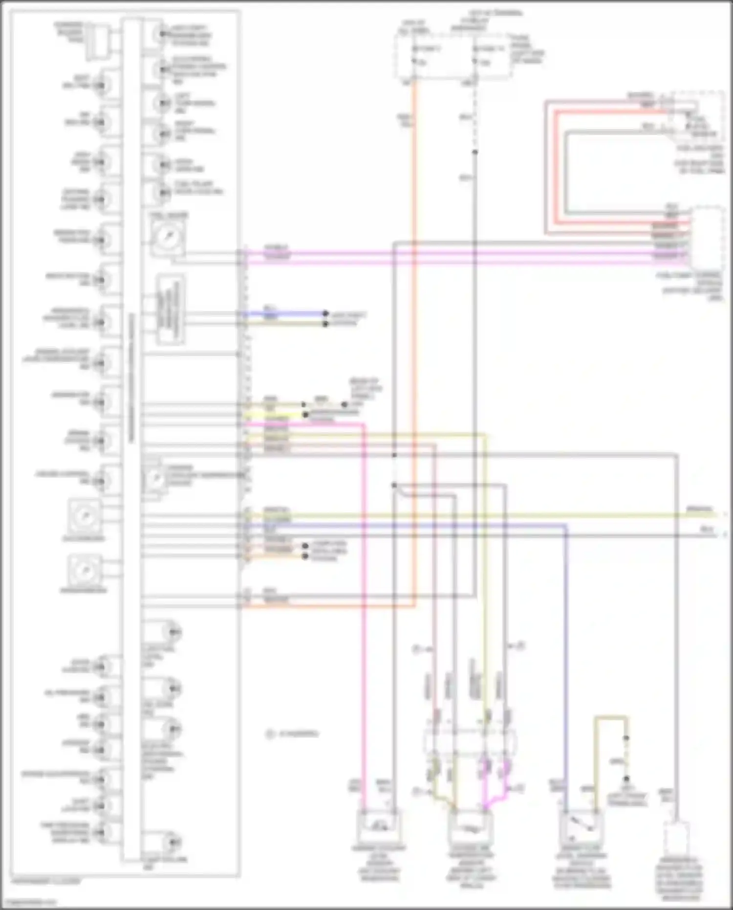Wiring diagram instrument cluster control module for Volkswagen Passat (North America) II (2019-2022) (7 of 18)