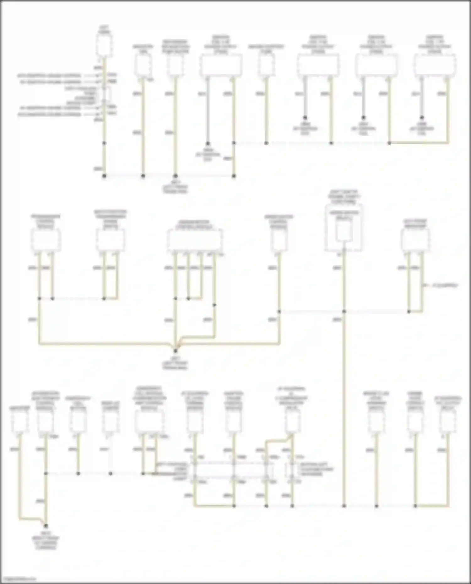 Wiring diagram left coupling point in engine/ motor compt for Volkswagen Passat (North America) II (2019-2022) (1 of 1)