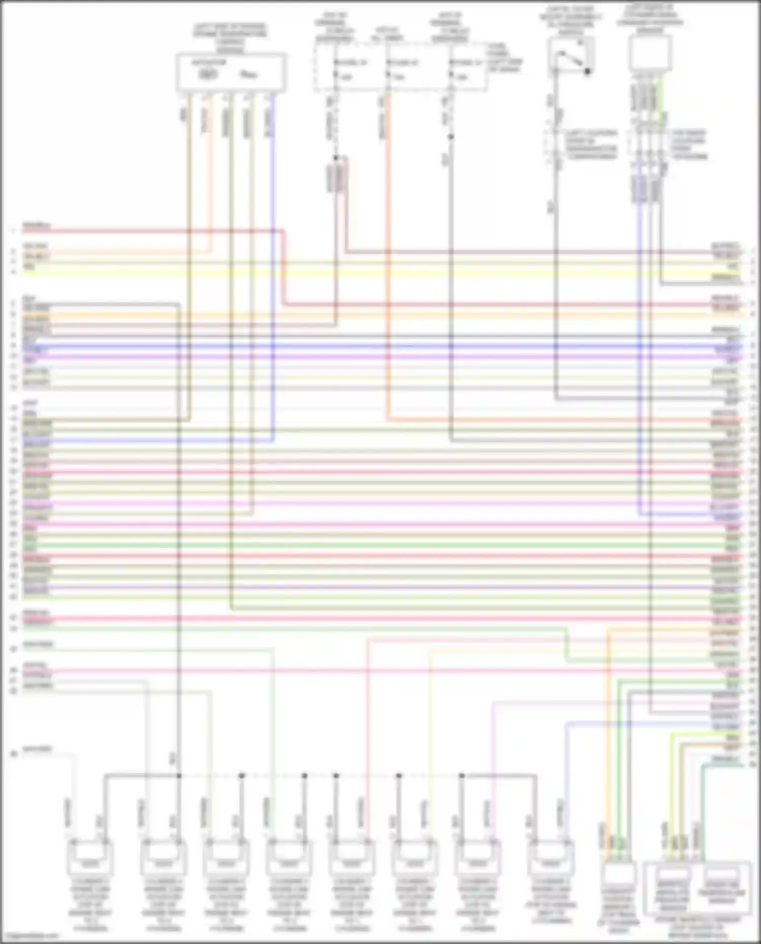 Wiring diagram left coupling point in engine/motor compartment for Volkswagen Passat (North America) II (2019-2022) (13 of 13)