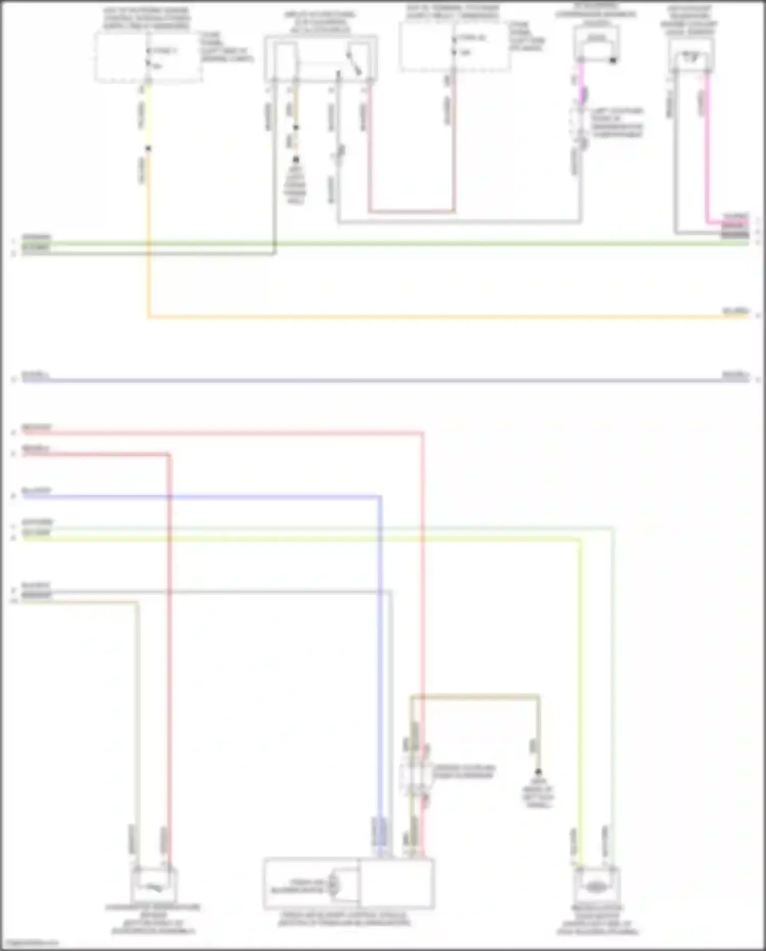 Wiring diagram left coupling point in engine/motor compartment for Volkswagen Passat (North America) II (2019-2022) (4 of 13)