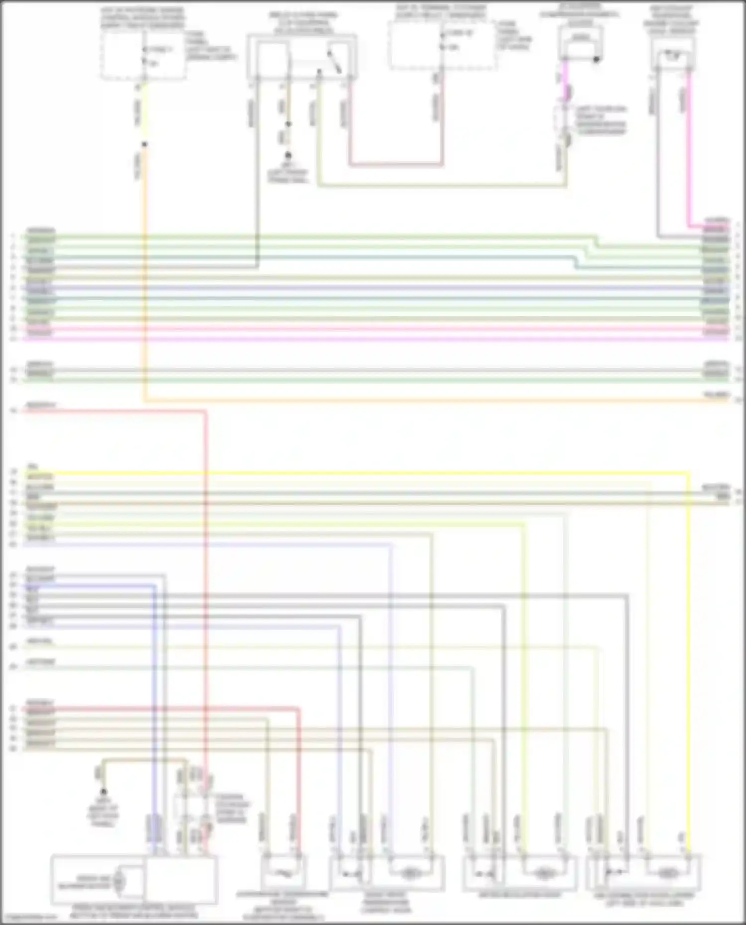 Wiring diagram left coupling point in engine/motor compartment for Volkswagen Passat (North America) II (2019-2022) (1 of 13)