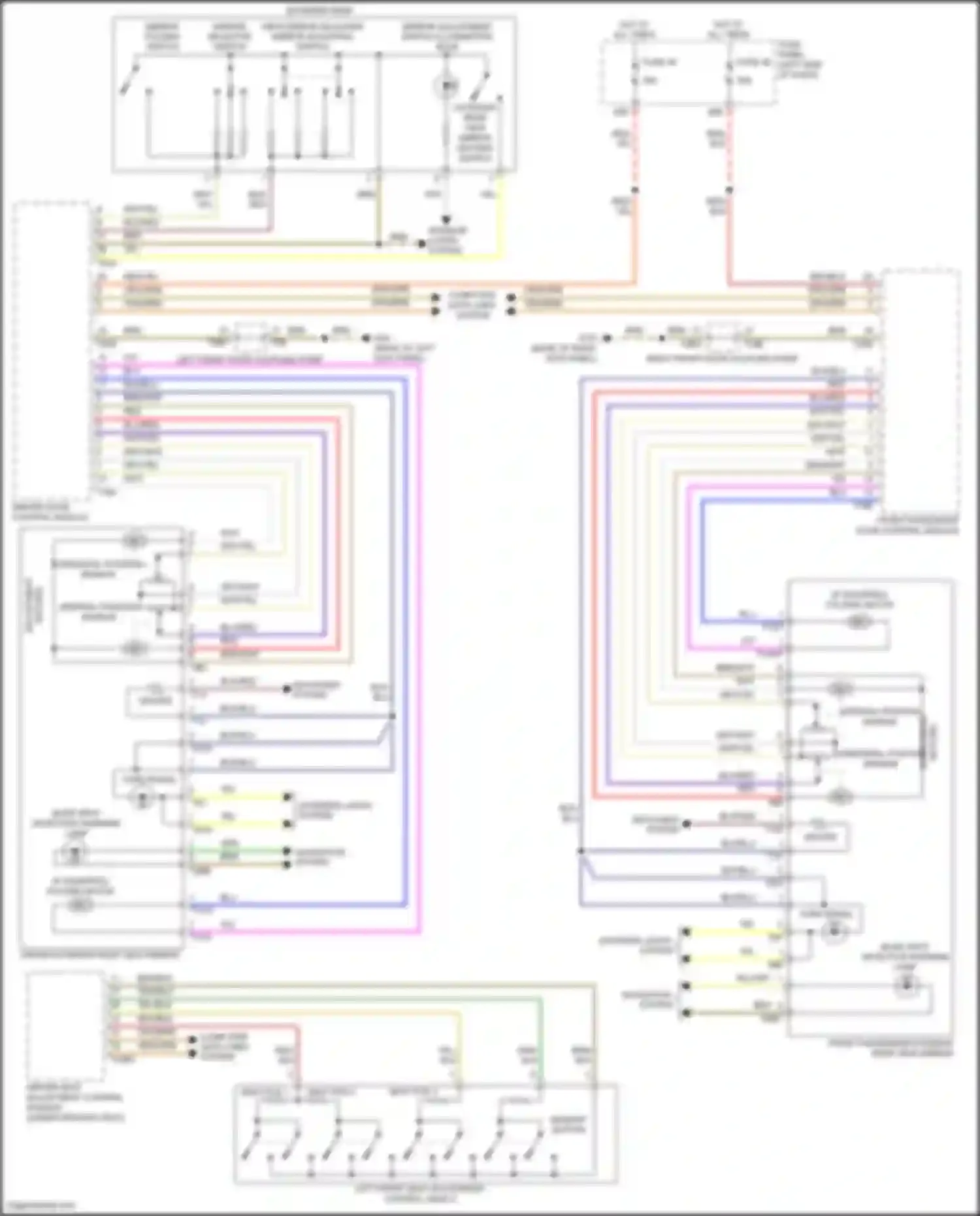 Wiring diagram memory button for Volkswagen Passat (North America) II (2019-2022) (2 of 2)