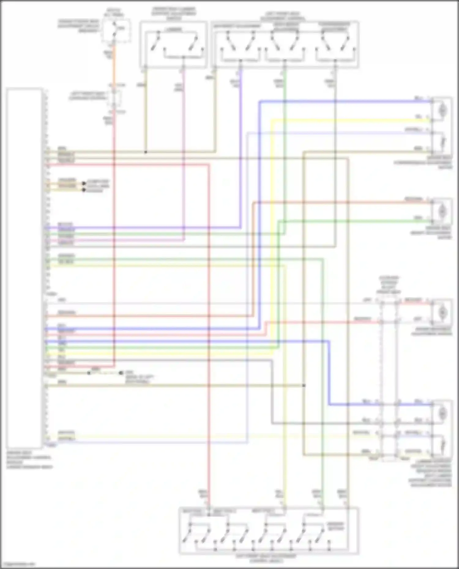 Wiring diagram memory button for Volkswagen Passat (North America) II (2019-2022) (1 of 2)