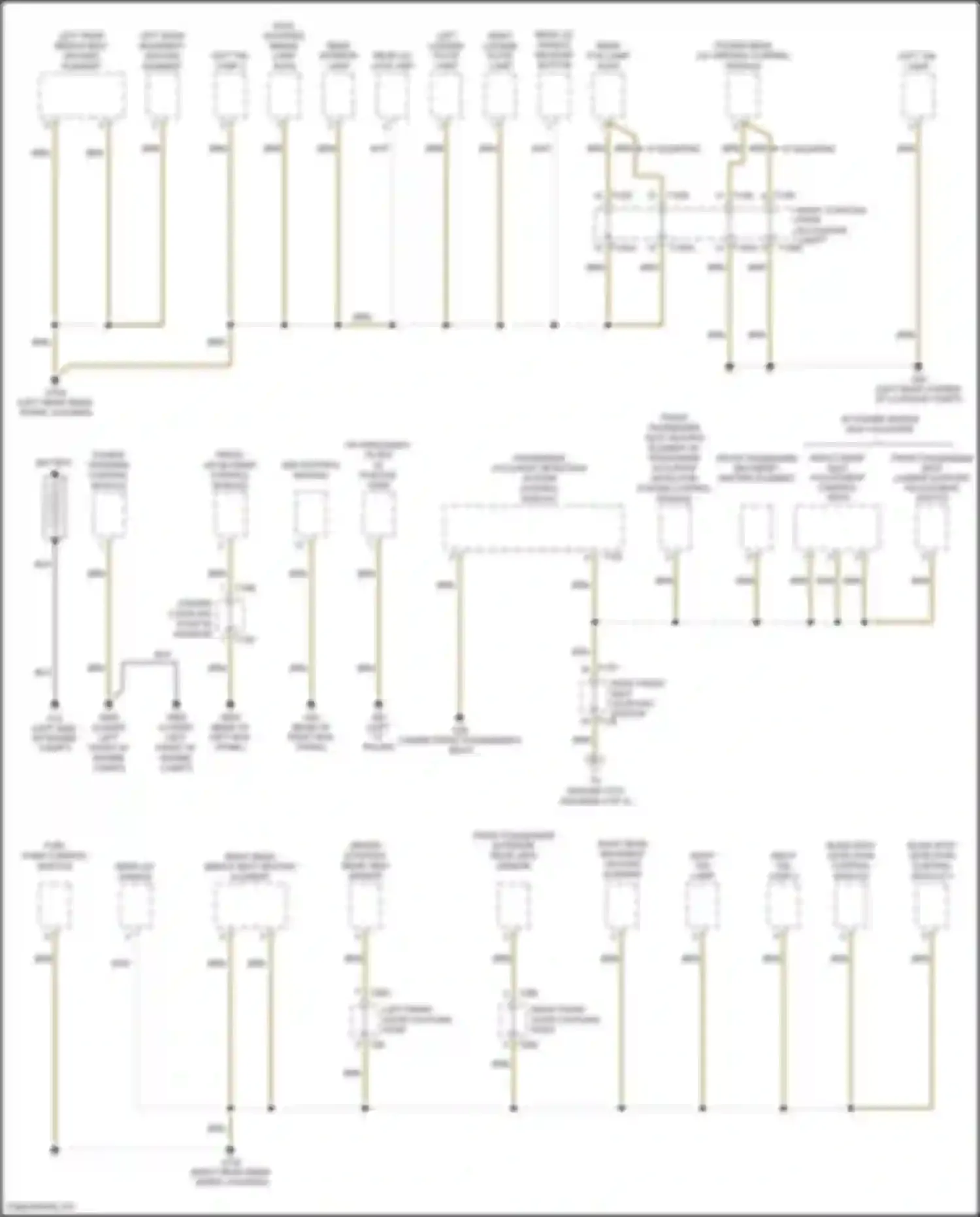 Wiring diagram passenger occupant detection system control module for Volkswagen Passat (North America) II (2019-2022) (2 of 5)