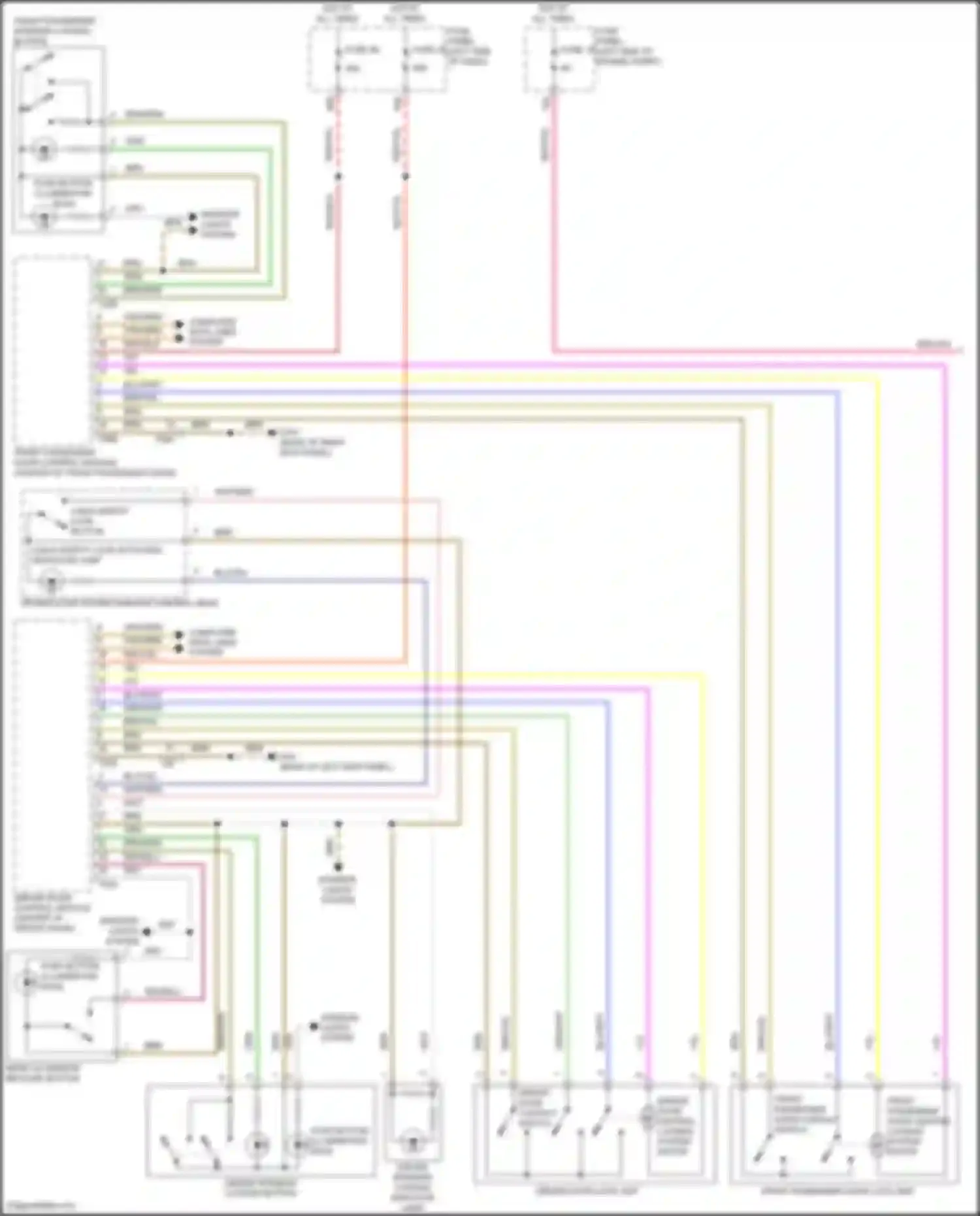 Wiring diagram push button illumination bulb for Volkswagen Passat (North America) II (2019-2022) (2 of 6)
