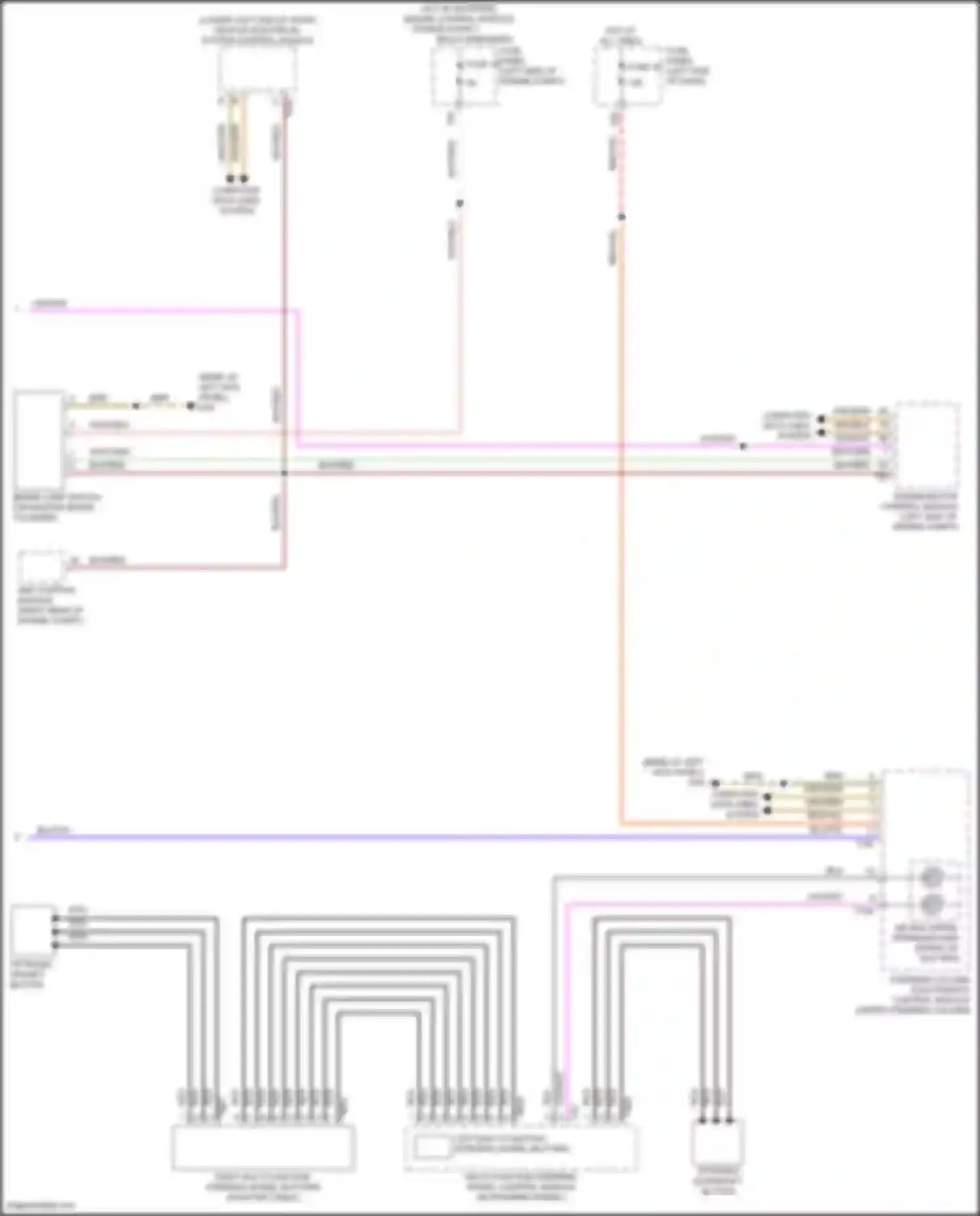 Wiring diagram right multi-function steering wheel buttons for Volkswagen Passat (North America) II (2019-2022) (2 of 2)