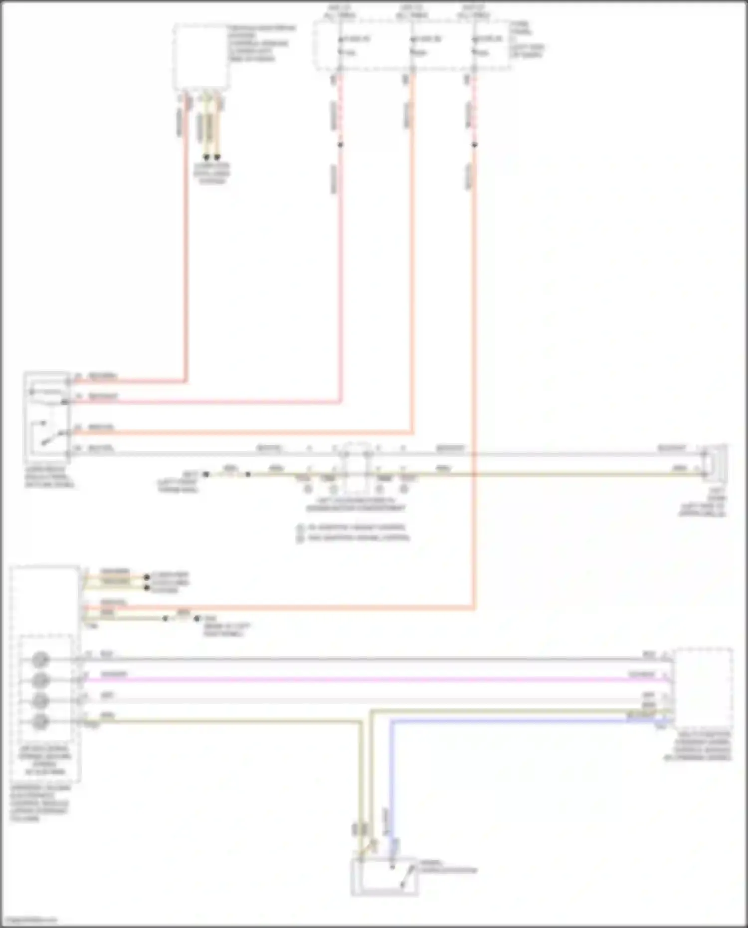 Wiring diagram steering column electronics control module for Volkswagen Passat (North America) II (2019-2022) (8 of 16)