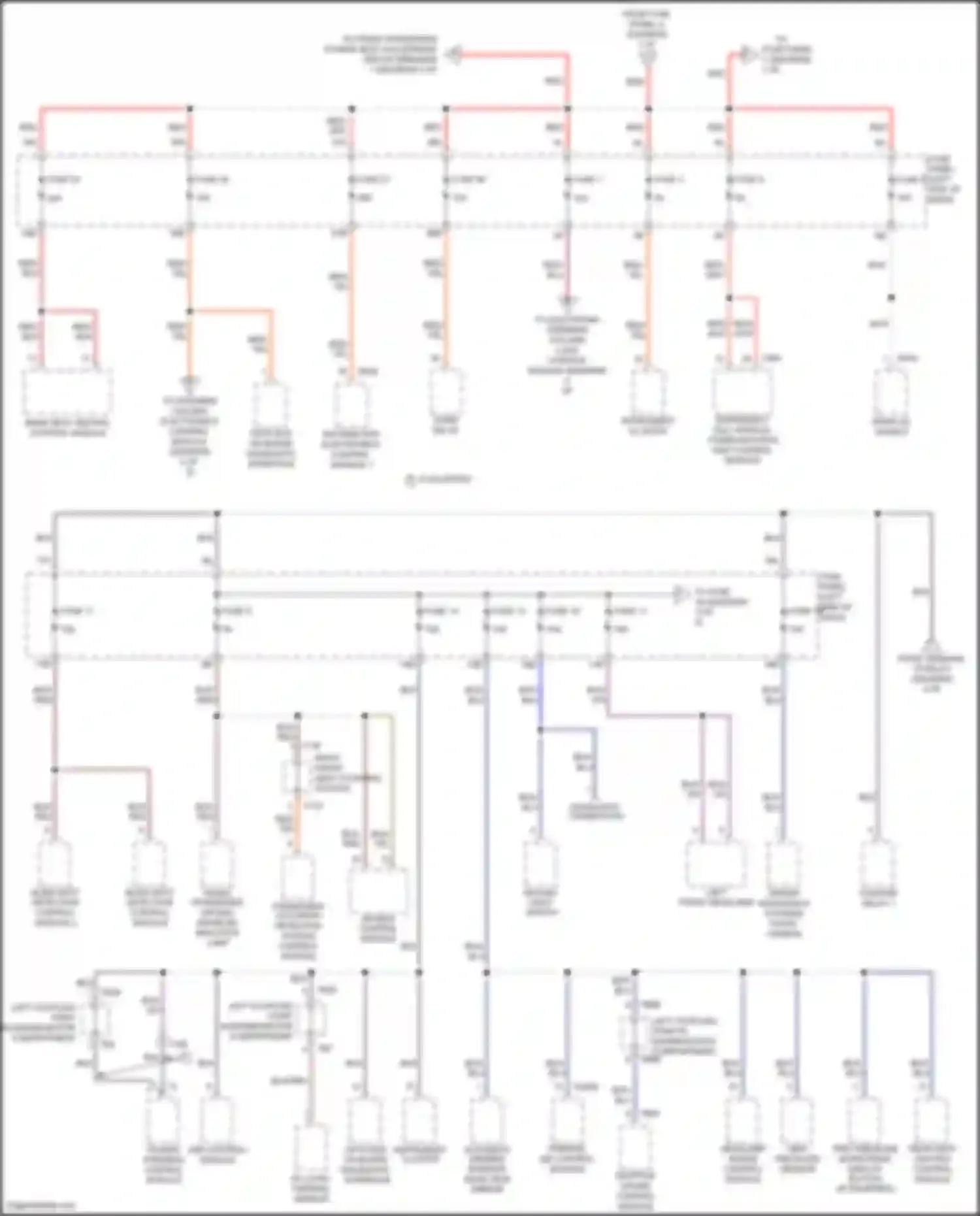 Wiring diagram tire pressure monitoring display button for Volkswagen Passat (North America) II (2019-2022) (4 of 5)