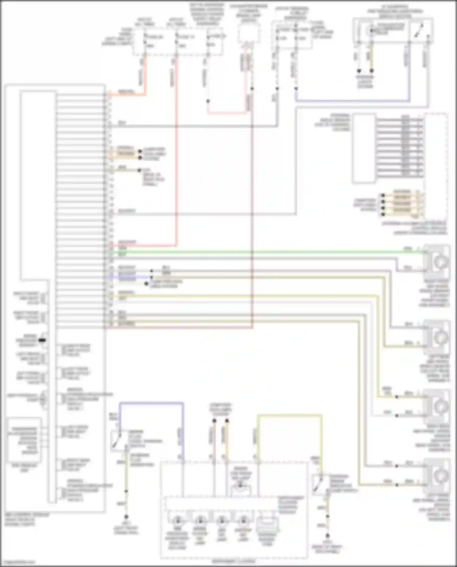 Wiring diagram tire pressure monitoring display ind lamp for Volkswagen Passat (North America) II (2019-2022) (1 of 2)