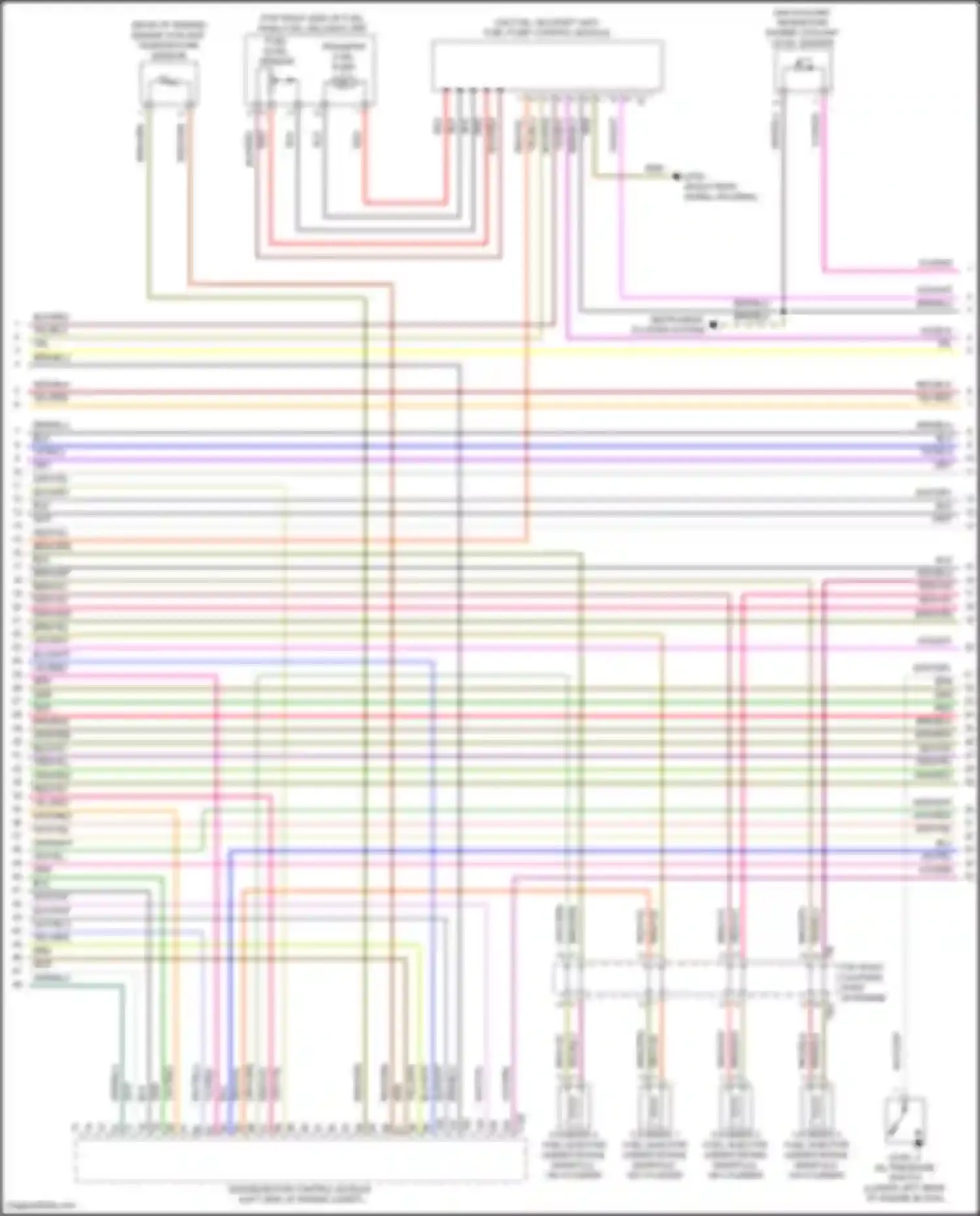Wiring diagram top right coupling point on engine for Volkswagen Passat (North America) II (2019-2022) (3 of 3)