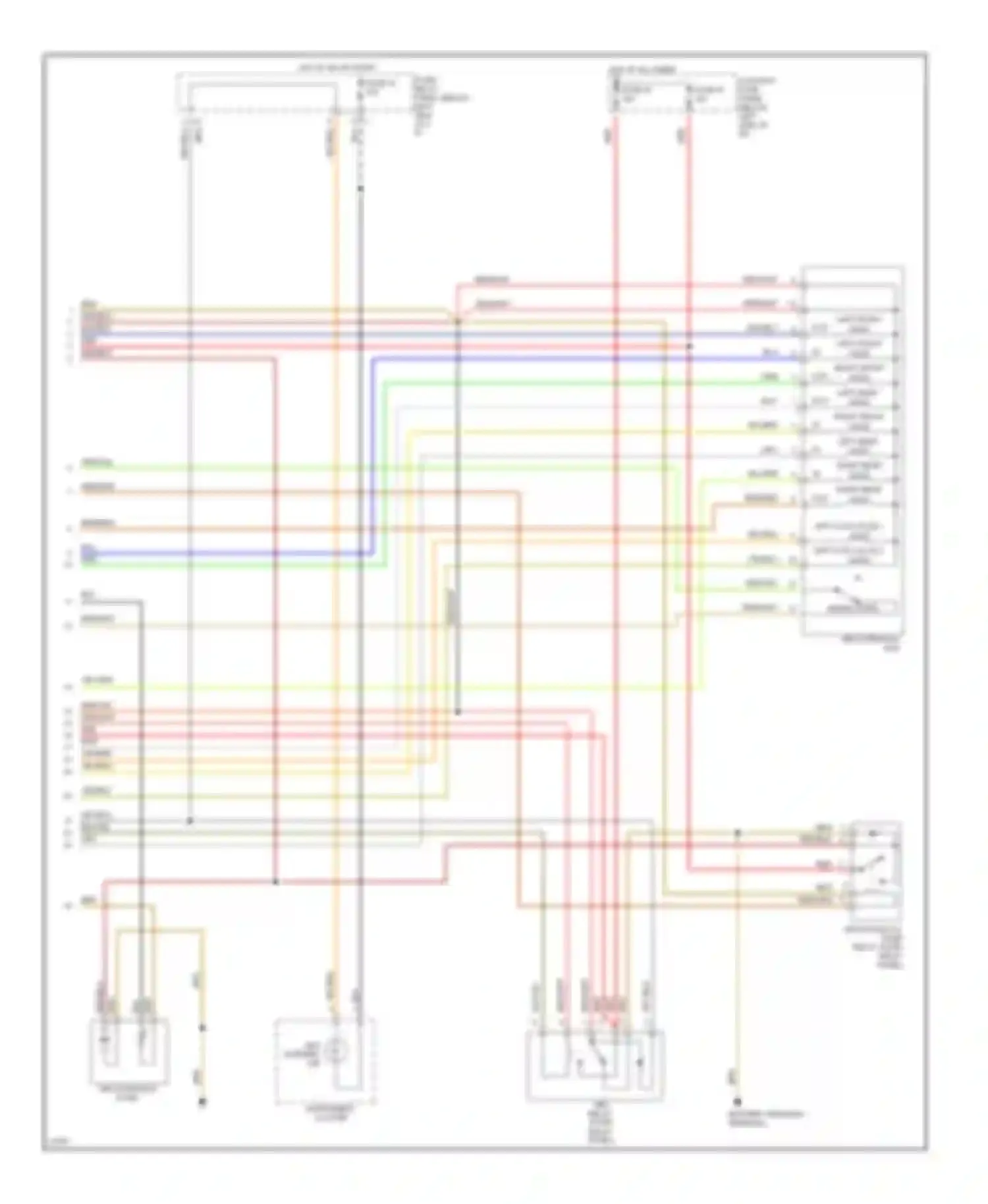 Passat Volkswagen B4 (1993-1997): Anti-lock brake system wiring diagram (1995 passat circuit 2 of 2)