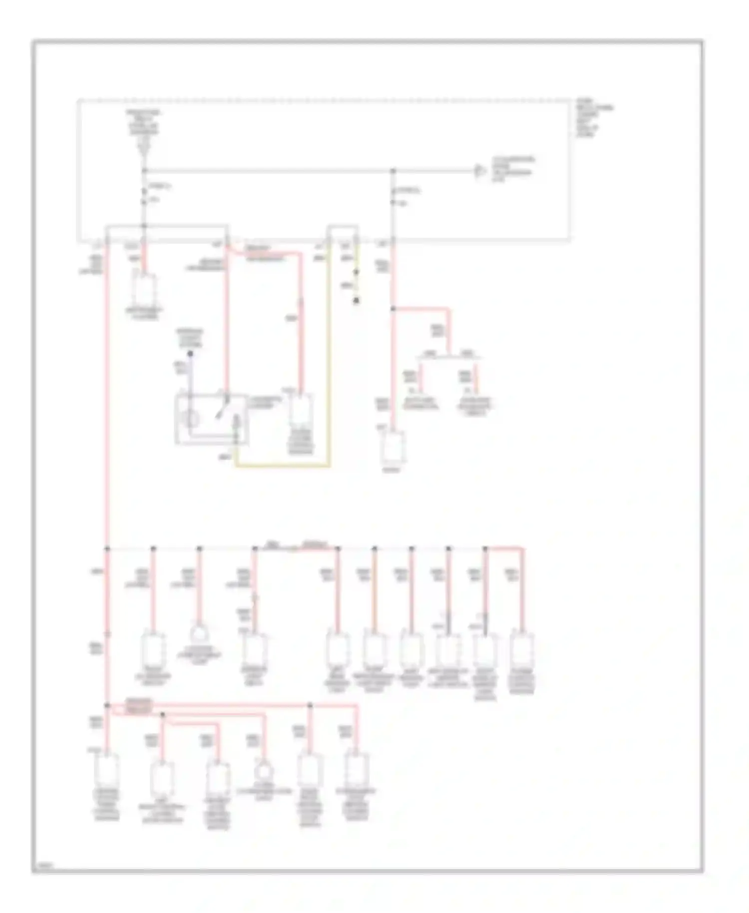 Passat Volkswagen B4 (1993-1997): Power distribution circuit (3 of 4)