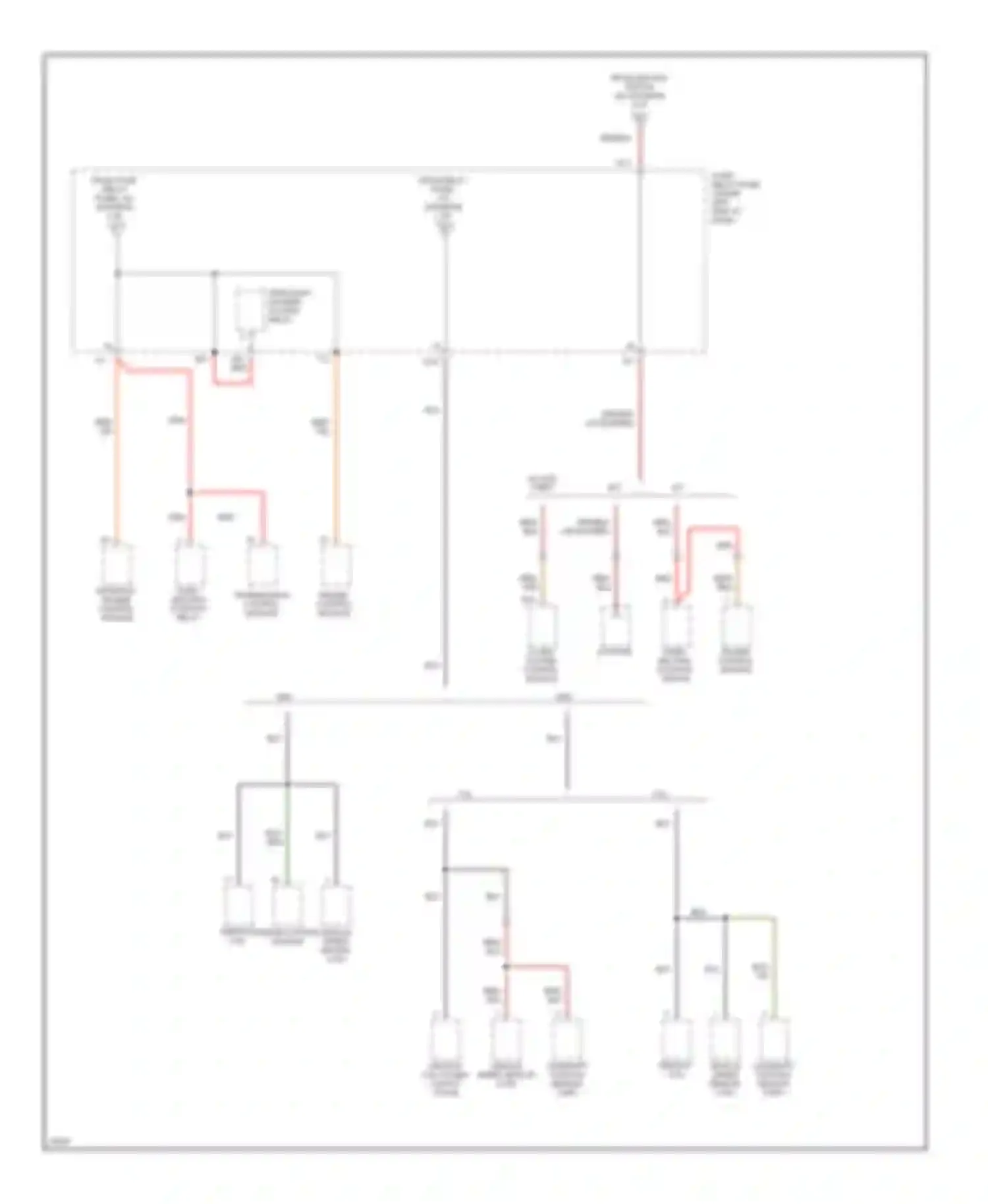 Passat Volkswagen B4 (1993-1997): Power distribution circuit (4 of 4)