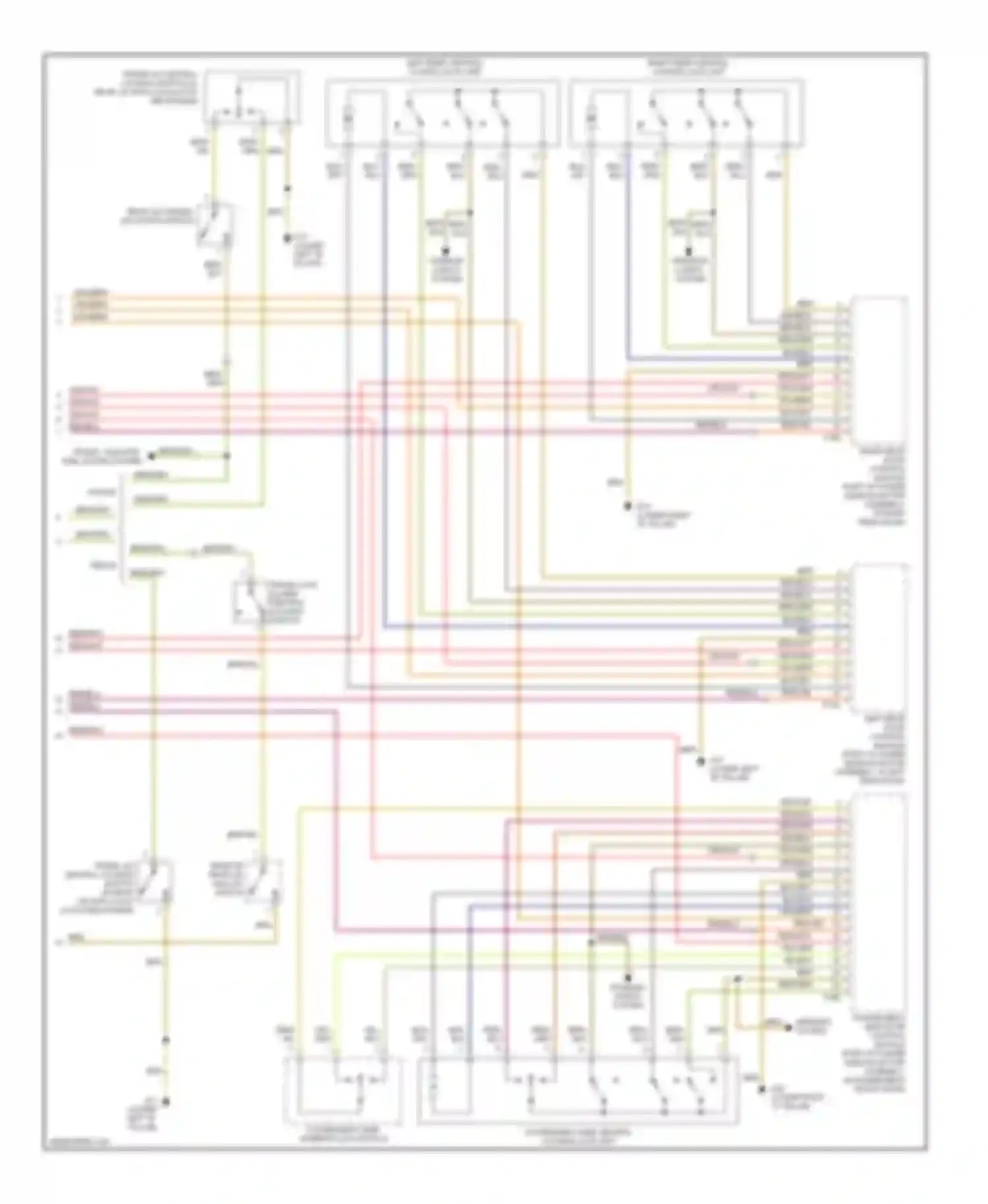 Passat Volkswagen B5 facelift (2000-2005): Anti-theft circuit (2 of 2)