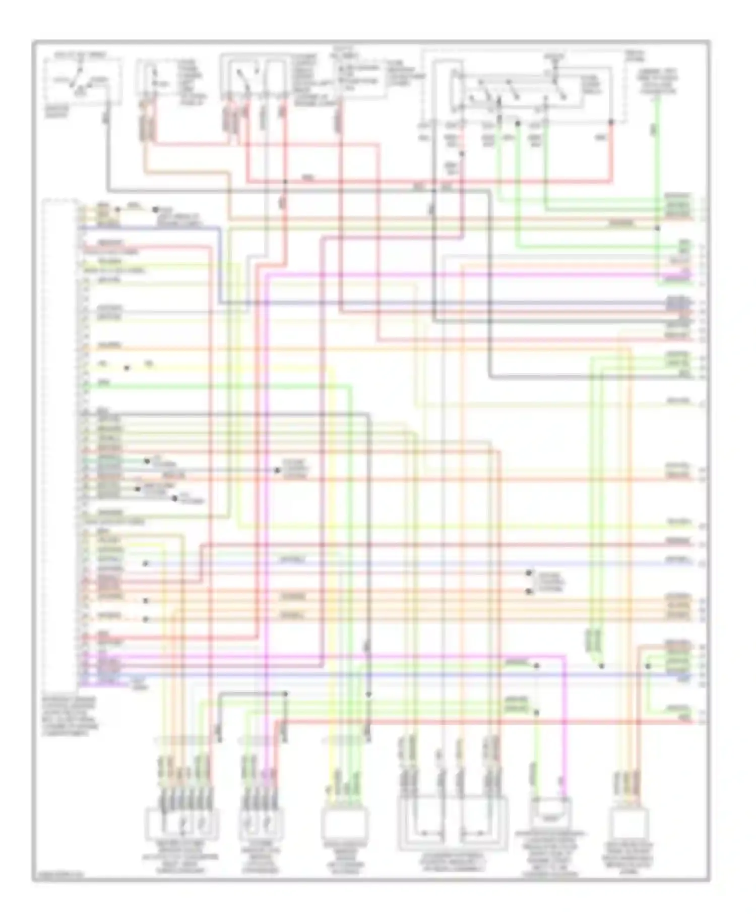 Passat Volkswagen B5 facelift (2000-2005): Wiring diagram engine performance 1.8l turbo (1 of 3)