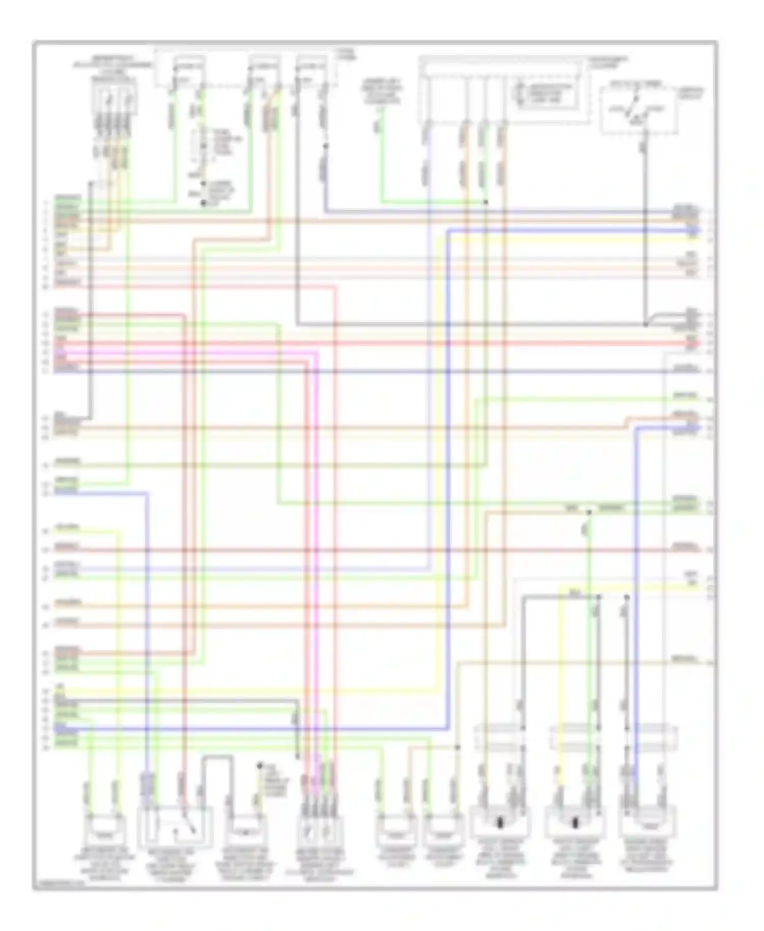 Passat Volkswagen B5 facelift (2000-2005): Wiring diagram engine performance 2.8l (2 of 3)