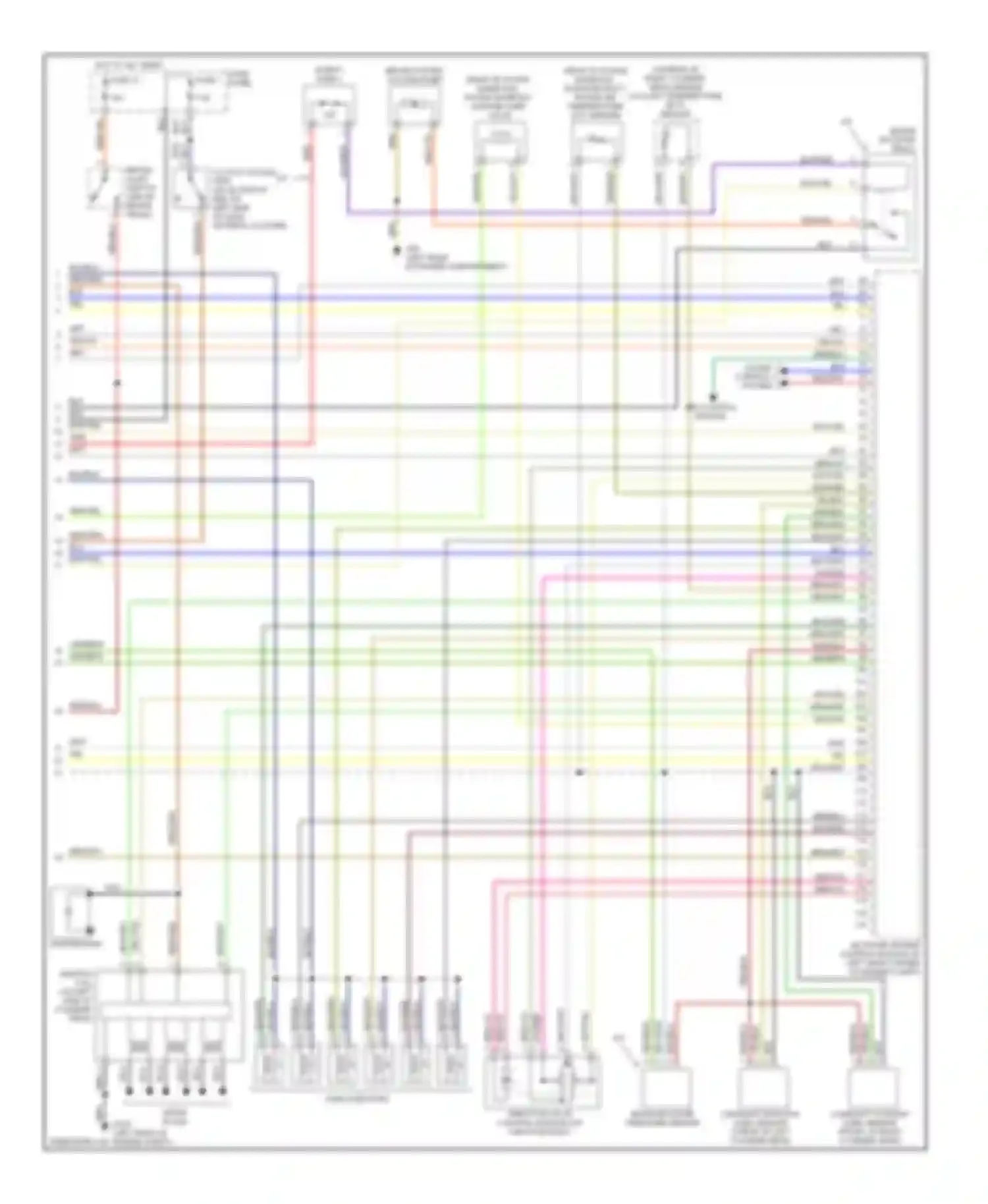 Passat Volkswagen B5 facelift (2000-2005): Wiring diagram engine performance 2.8l (3 of 3)