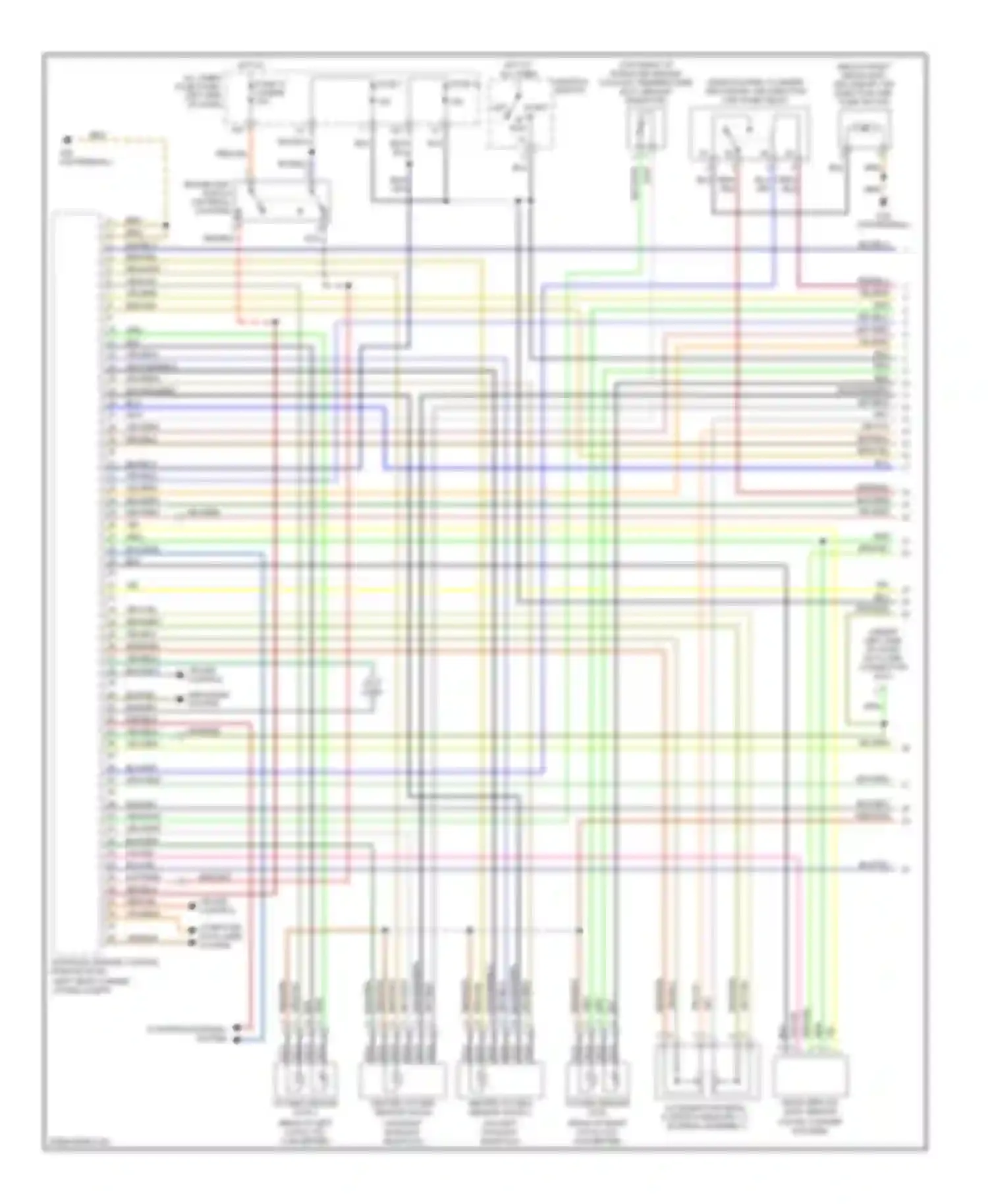 Passat Volkswagen B5 facelift (2000-2005): Wiring diagram engine performance 4.0l (1 of 6)