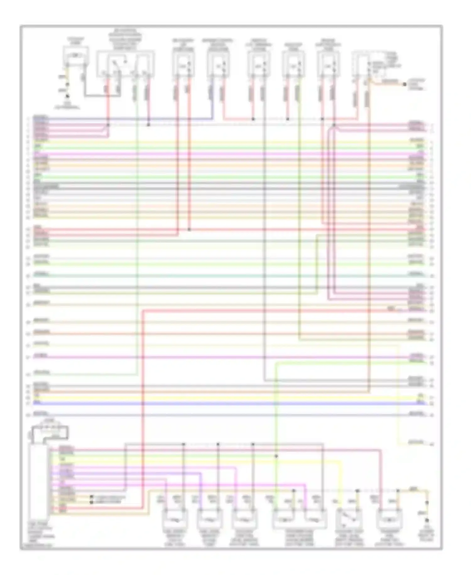 Passat Volkswagen B5 facelift (2000-2005): Wiring diagram engine performance 4.0l (3 of 6)