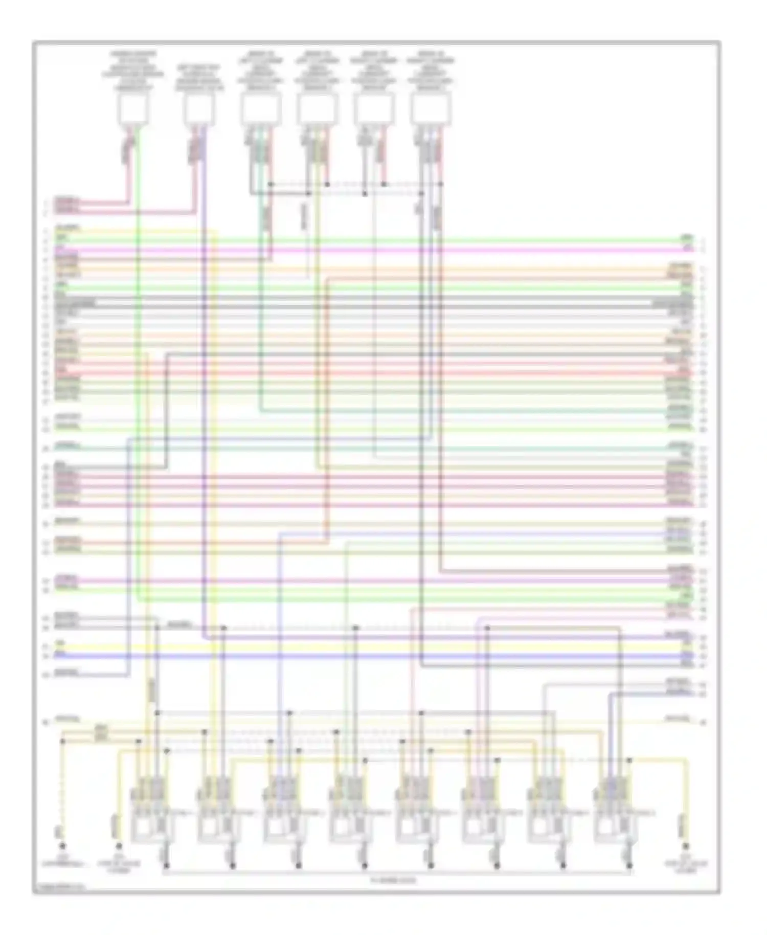 Passat Volkswagen B5 facelift (2000-2005): Wiring diagram engine performance 4.0l (4 of 6)