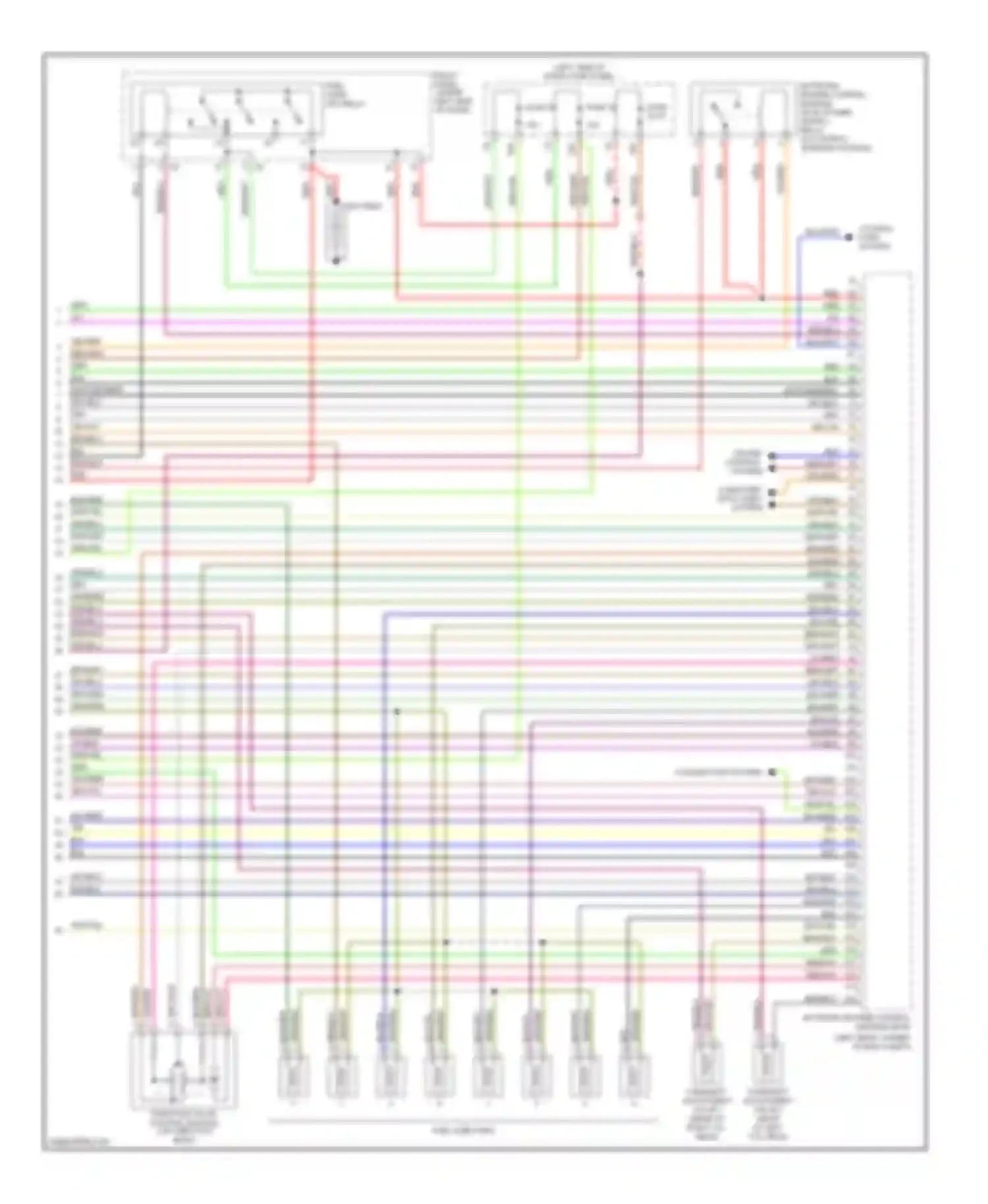 Passat Volkswagen B5 facelift (2000-2005): Wiring diagram engine performance 4.0l (6 of 6)