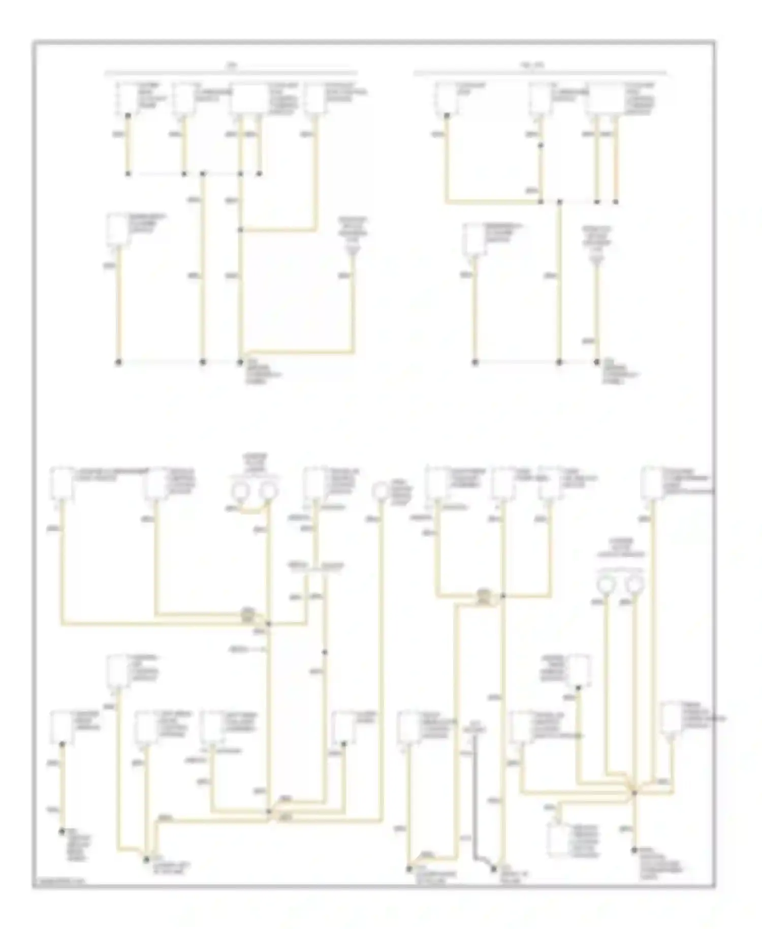 Passat Volkswagen B5 facelift (2000-2005): Ground distribution circuit (4 of 5)