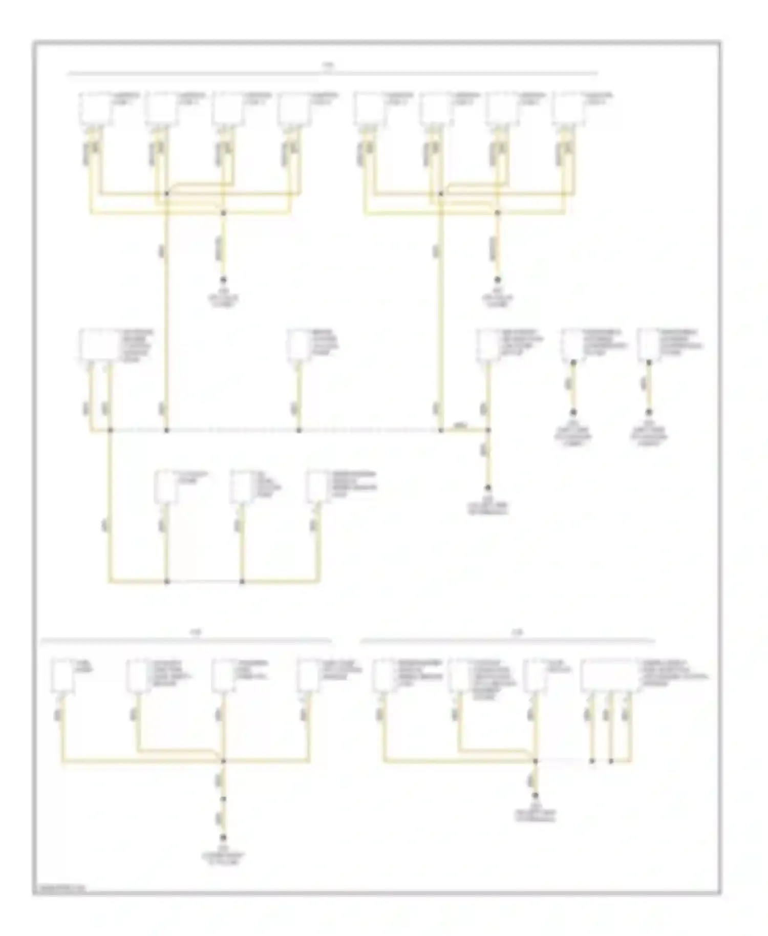 Passat Volkswagen B5 facelift (2000-2005): Ground distribution circuit (5 of 5)