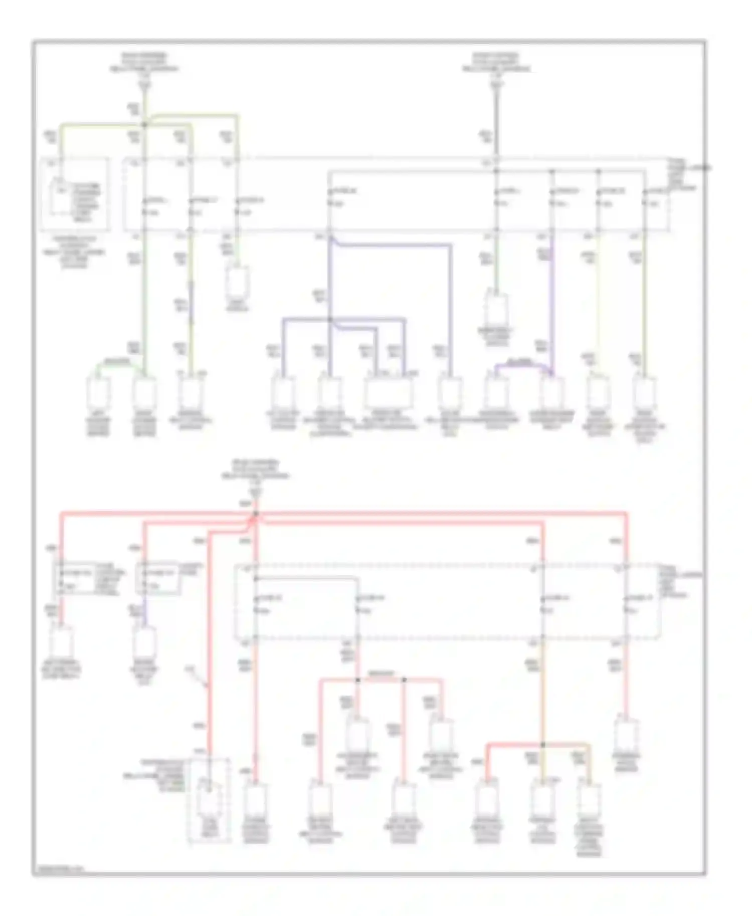 Passat Volkswagen B5 facelift (2000-2005): Power distribution circuit (4 of 4)