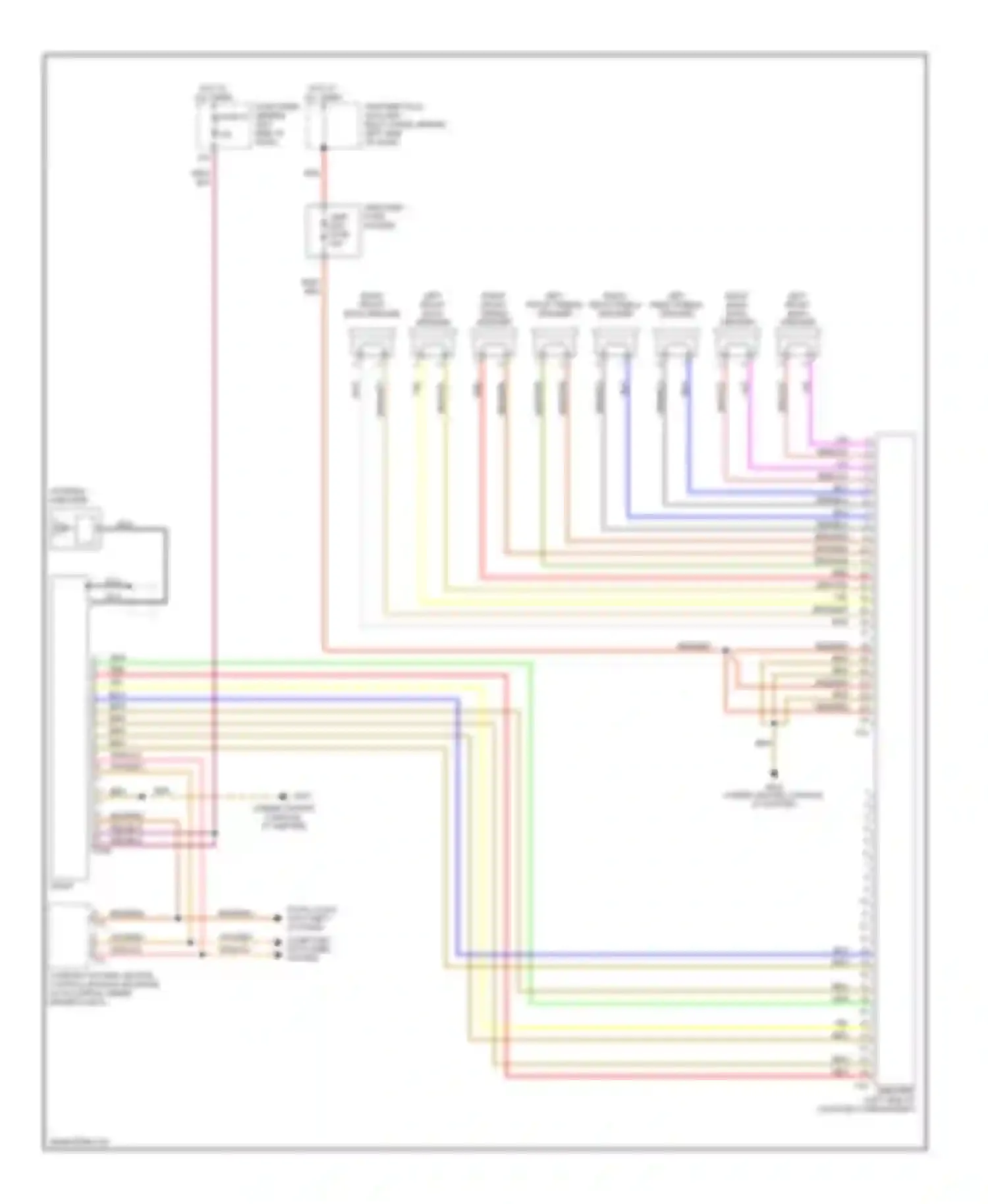 Passat Volkswagen B5 facelift (2000-2005): Radio circuit, with monsoon radio