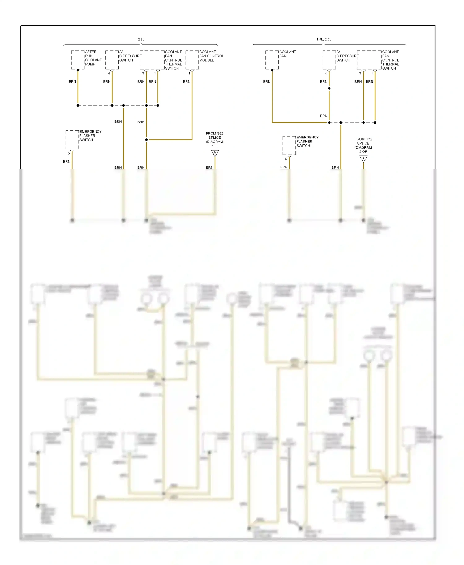 Wiring diagram after- for Volkswagen Passat B5 facelift (2000-2005) (3 of 3)