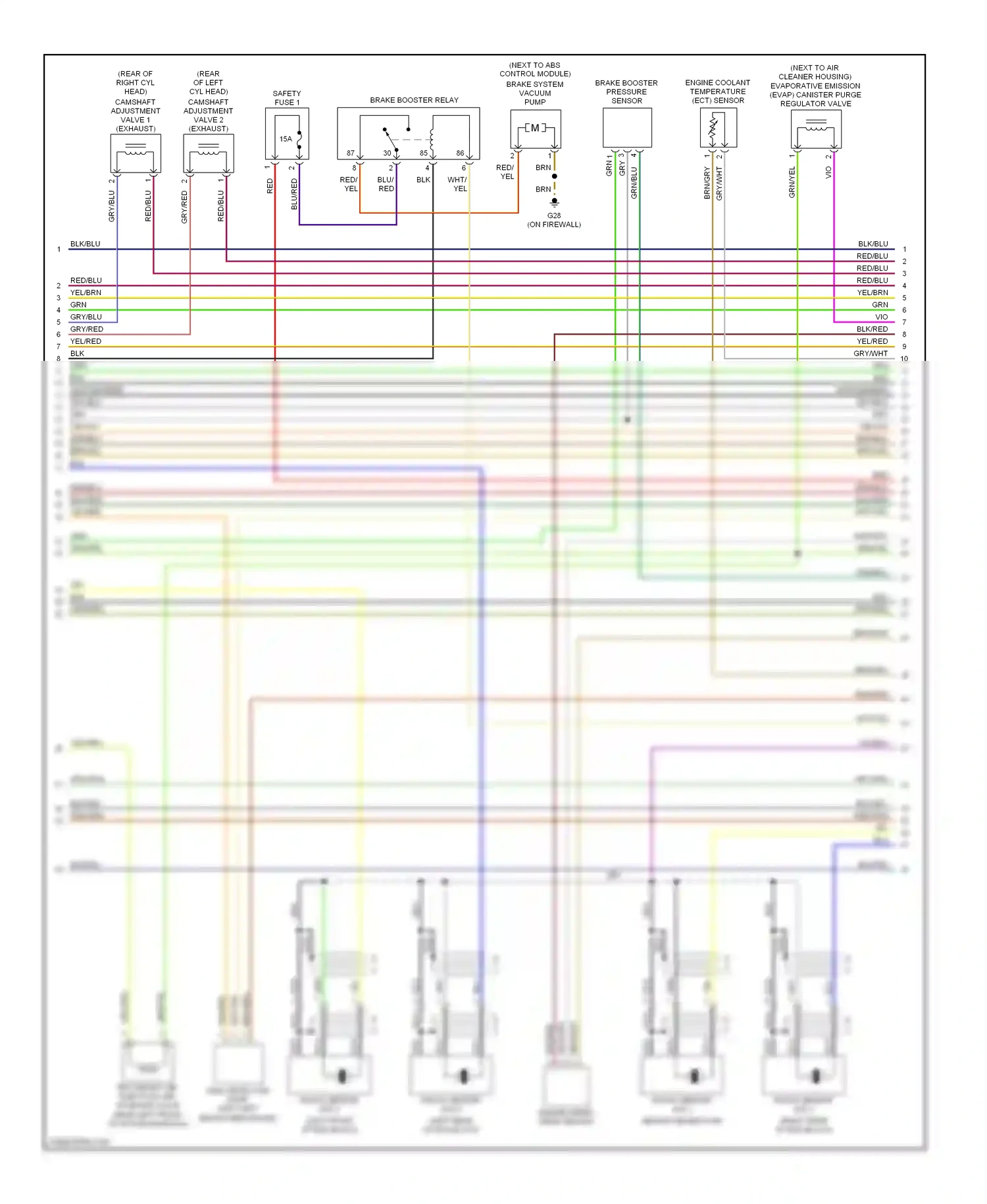 Wiring diagram blk for Volkswagen Passat B5 facelift (2000-2005) (26 of 60)